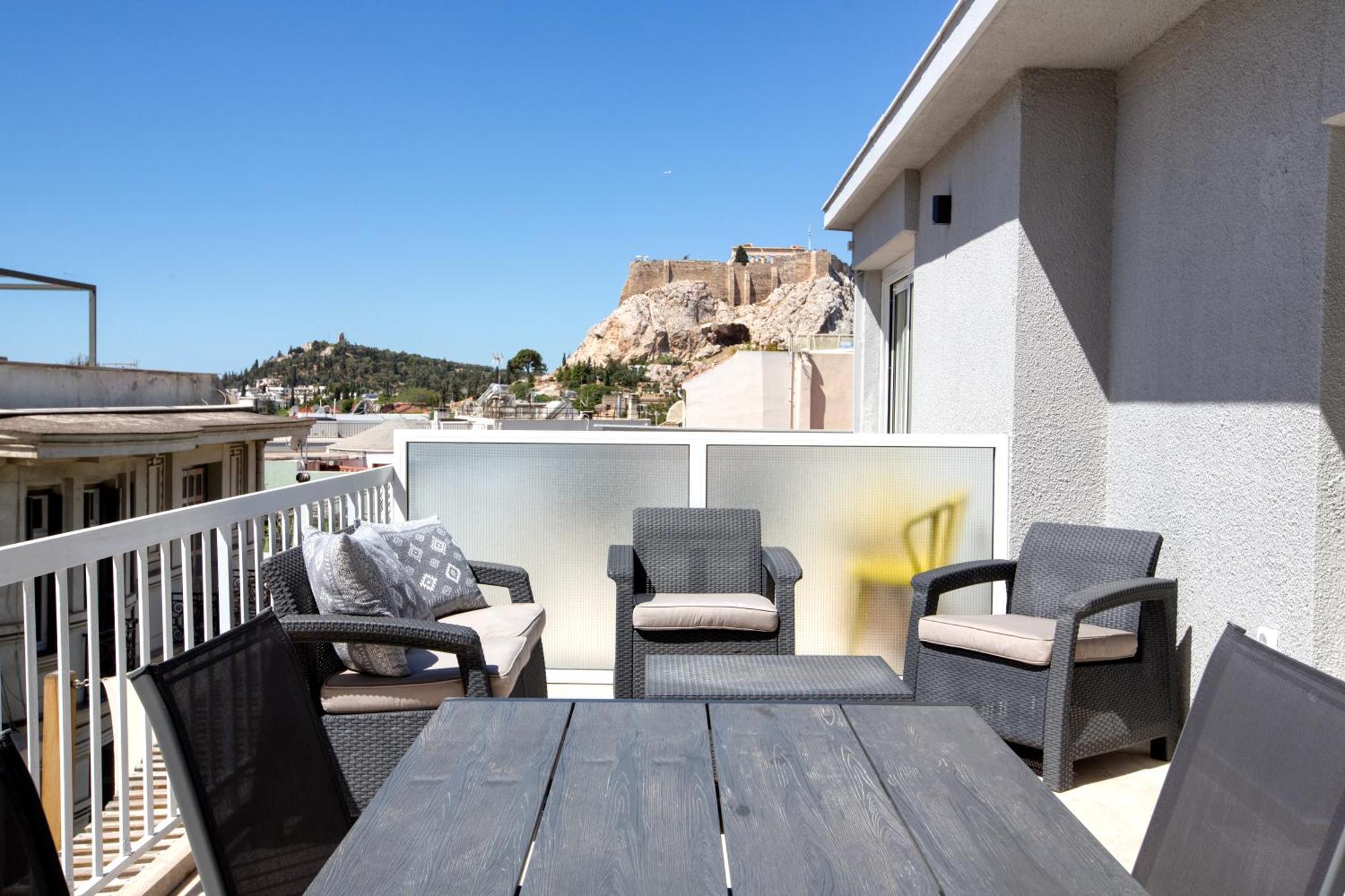 Selini- Grande Acropolis View - 4season Balcony Apartment Athens