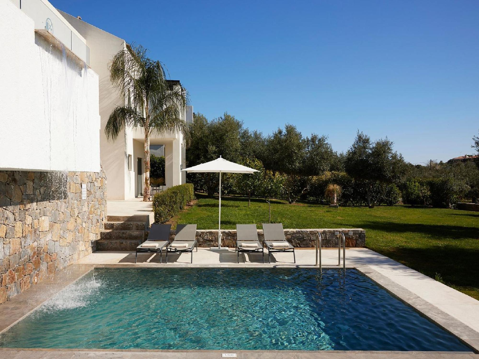 Gorgeous Crete 4 Bedrooms Psinthos Terrace With Two Private Pools Bbq Rethymno *