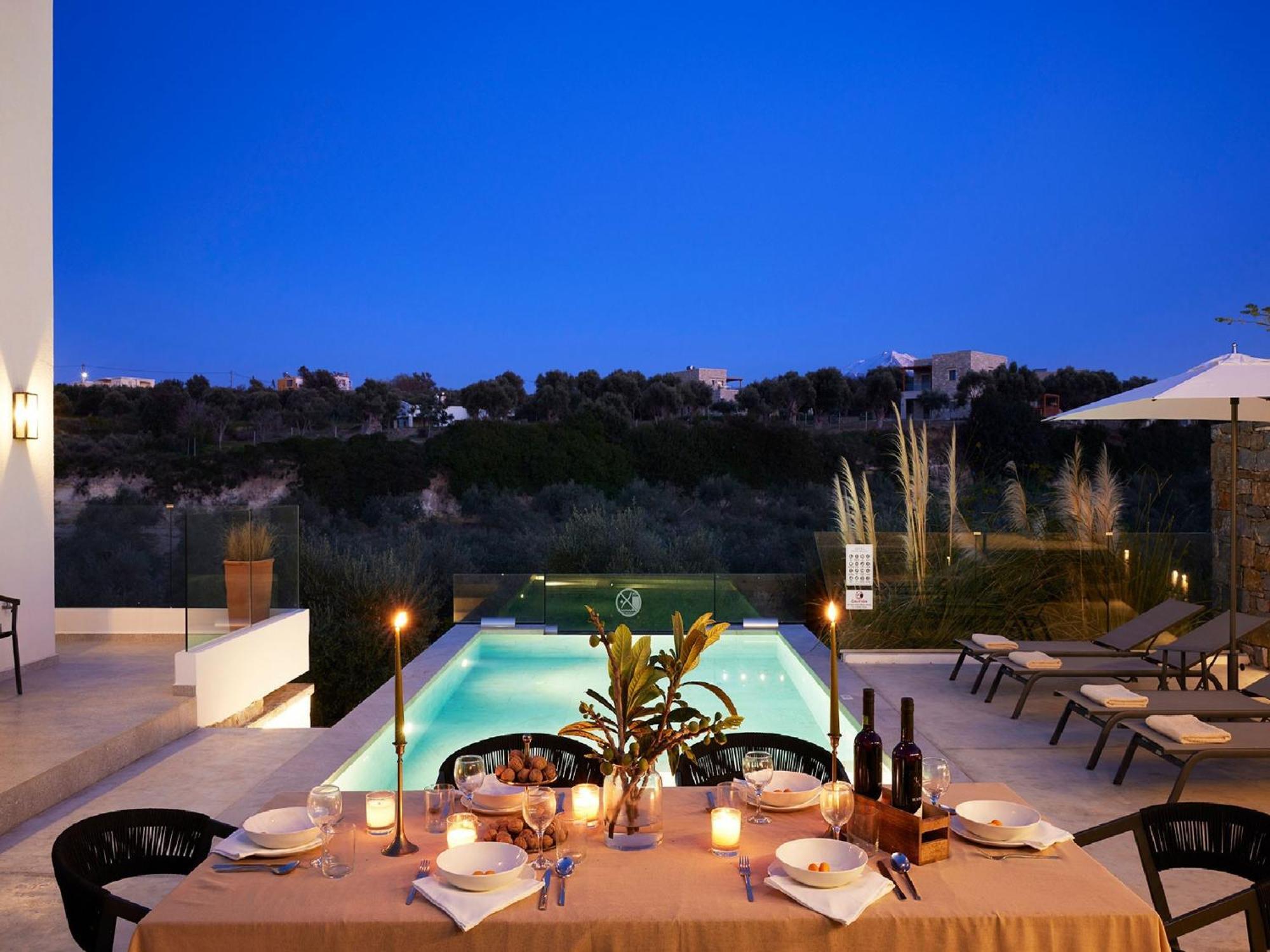 Gorgeous Crete 4 Bedrooms Psinthos Terrace With Two Private Pools Bbq Rethymno Prinos (Crete)