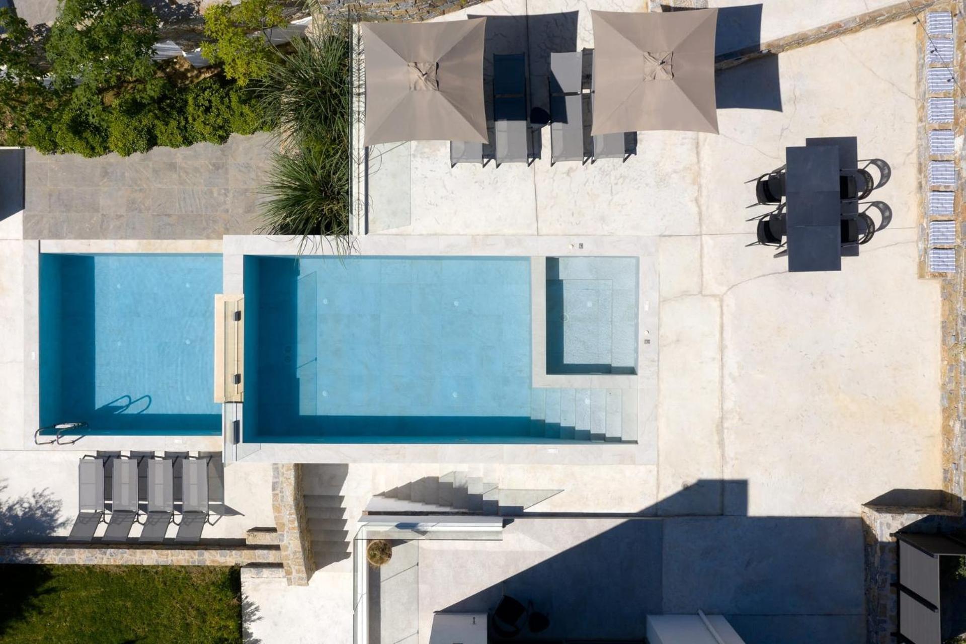 Gorgeous Crete 4 Bedrooms Psinthos Terrace With Two Private Pools Bbq Rethymno Villa
