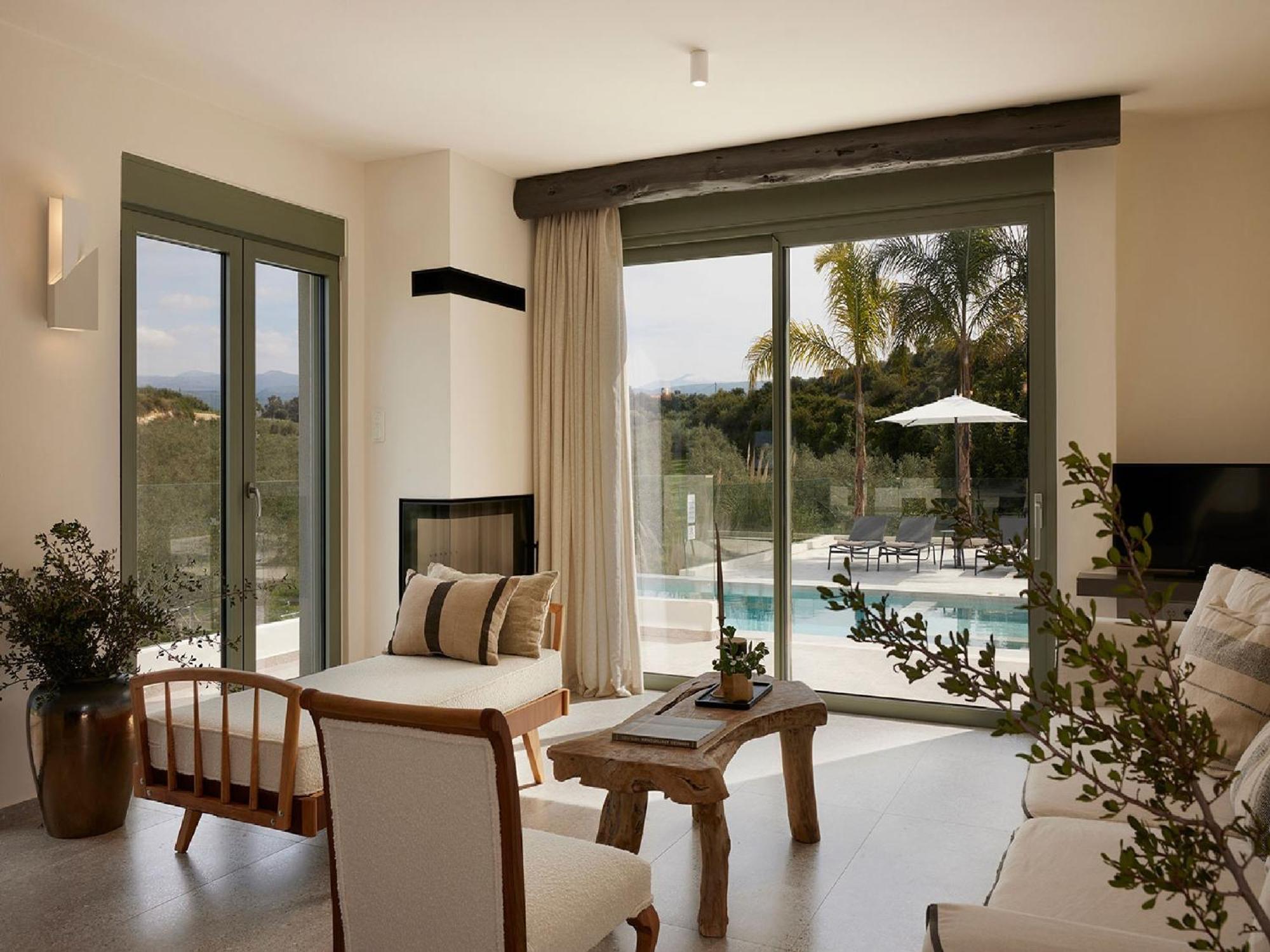Villa Gorgeous Crete 4 Bedrooms Psinthos Terrace With Two Private Pools Bbq Rethymno *