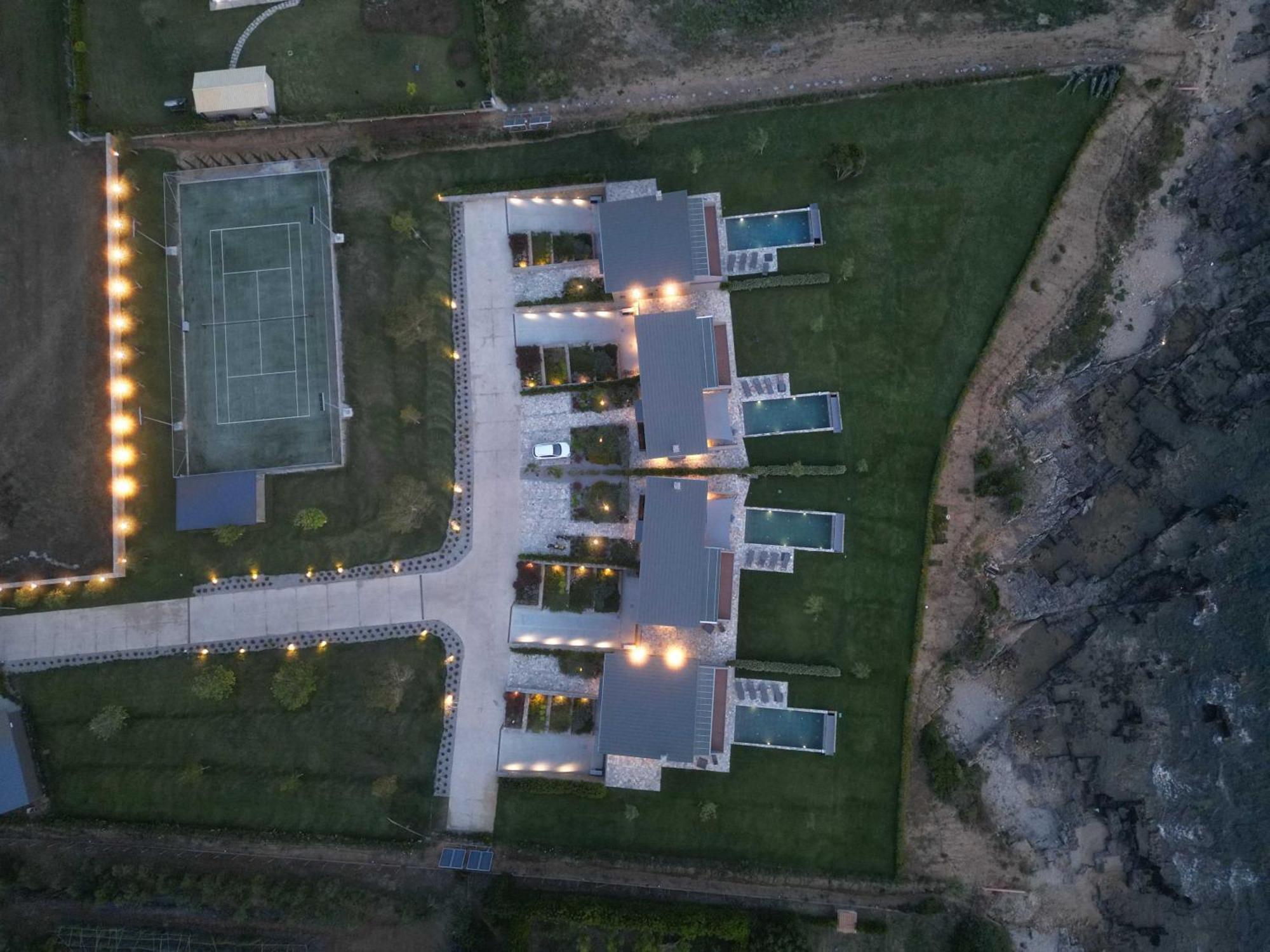 Villa Real Life Homes Luxurious Seafront Each With Their Own Private Pools Korakochori