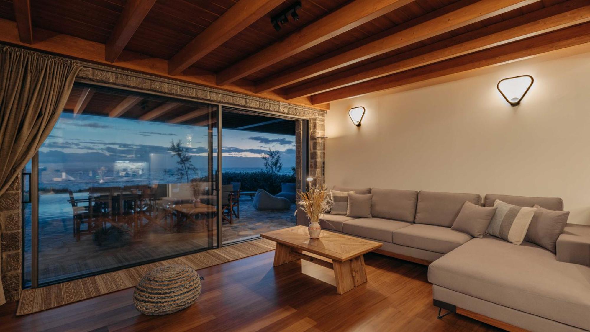 Villa Real Life Homes Luxurious Seafront Each With Their Own Private Pools Korakochori