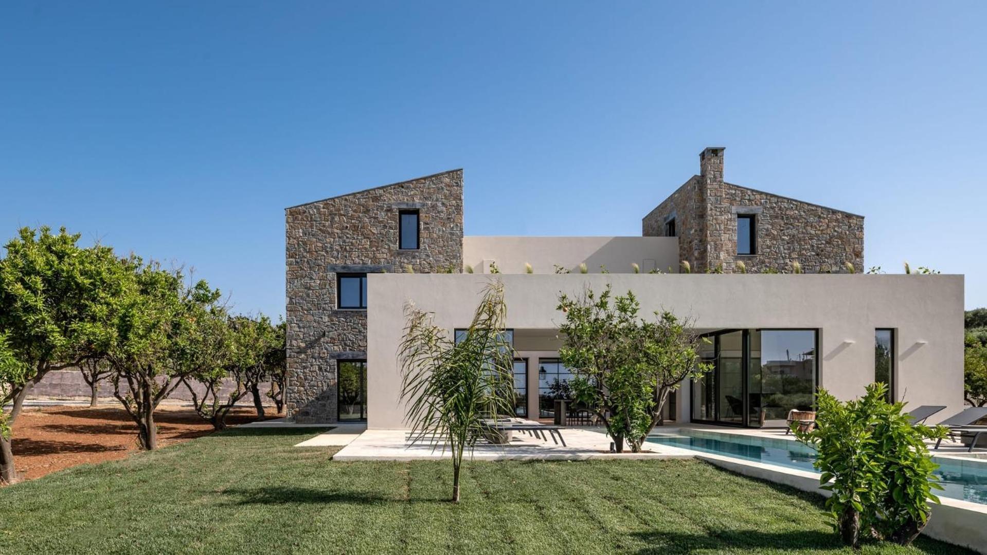 Villa Exquisite Crete Laurel Large Private Pool Modern Furnishing Bbq Rethymno *