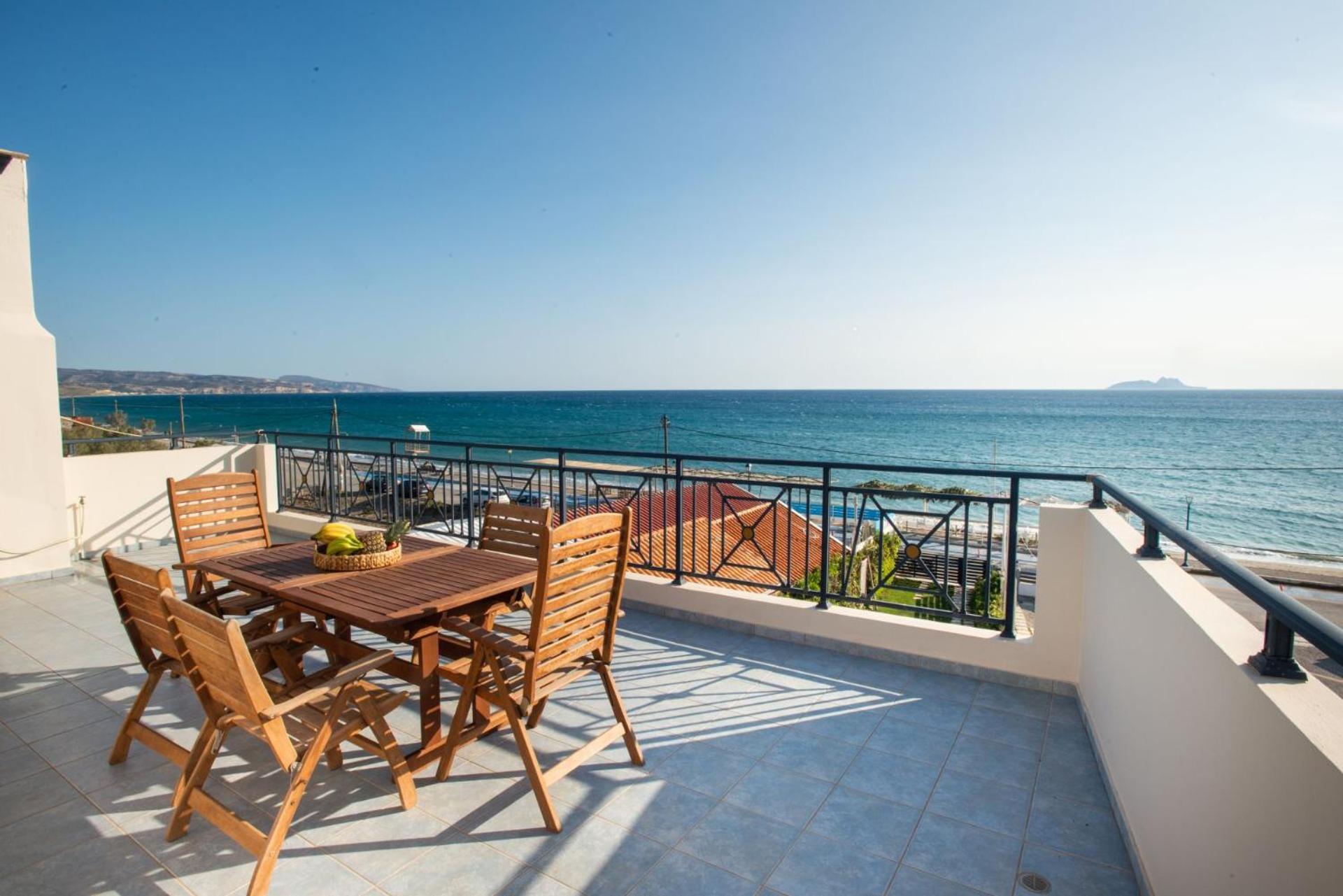 Alkioni , Beachfront, With Sea View Apartment