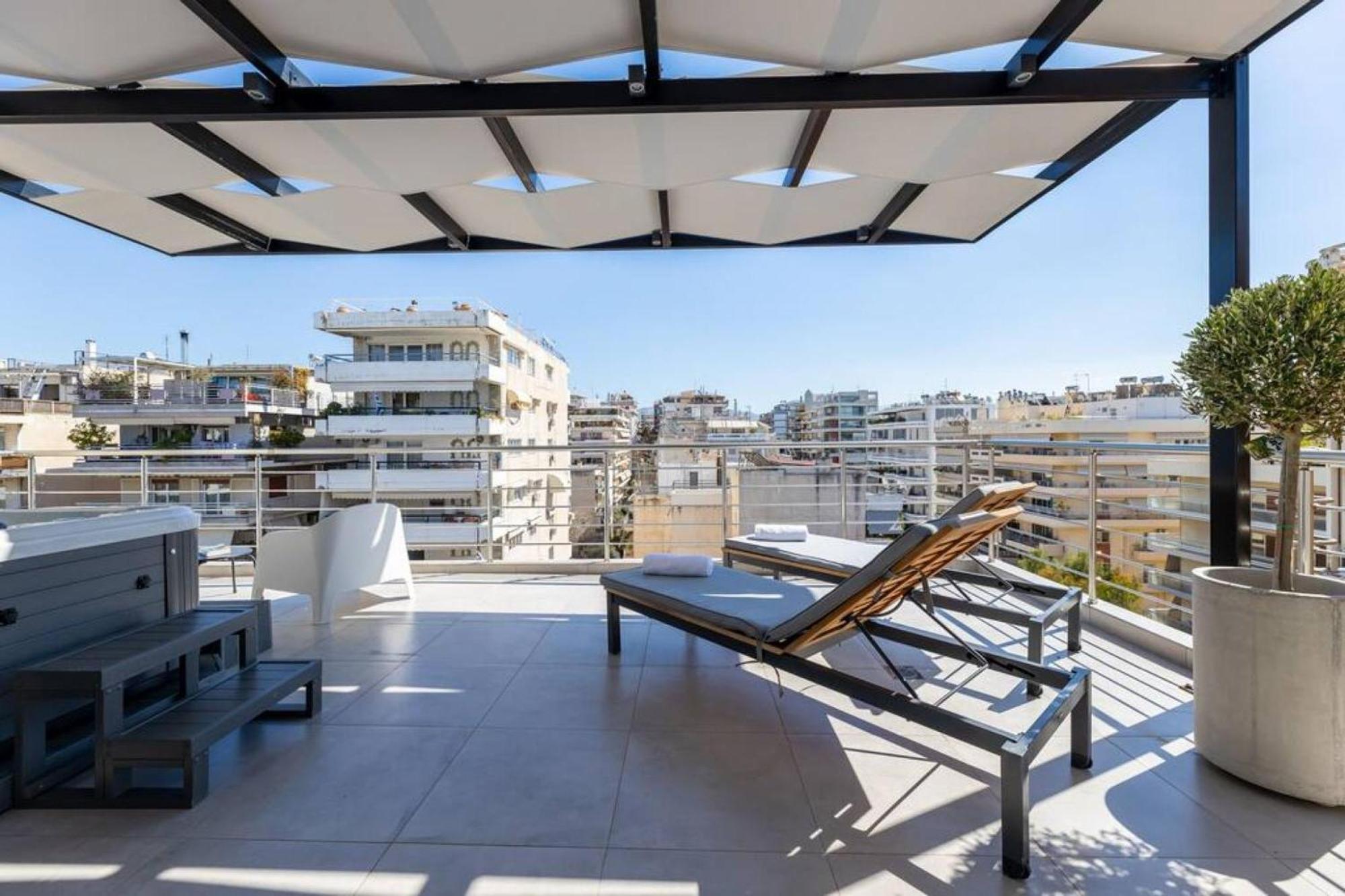 Apartment Jacuzzi Luxpenthouse Pfaliro Athens