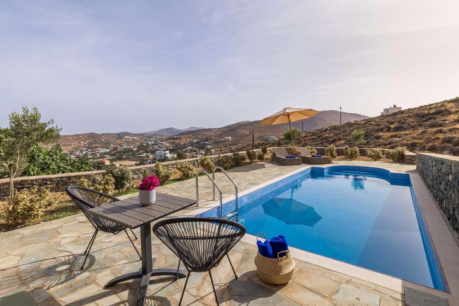Stelios-korina With Pool And Stunning View In Syros Posidonia *