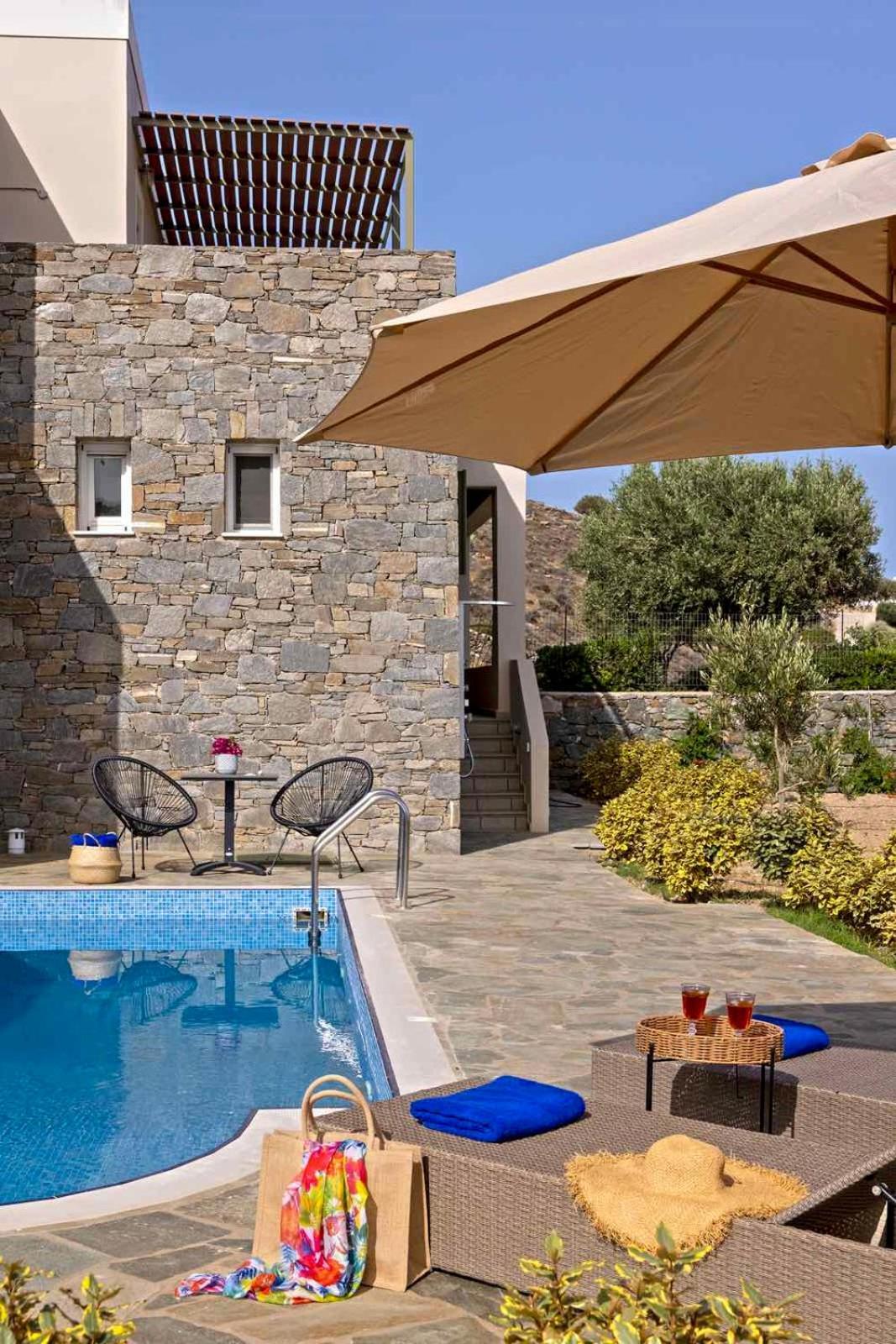 Villa Stelios-korina With Pool And Stunning View In Syros Posidonia *