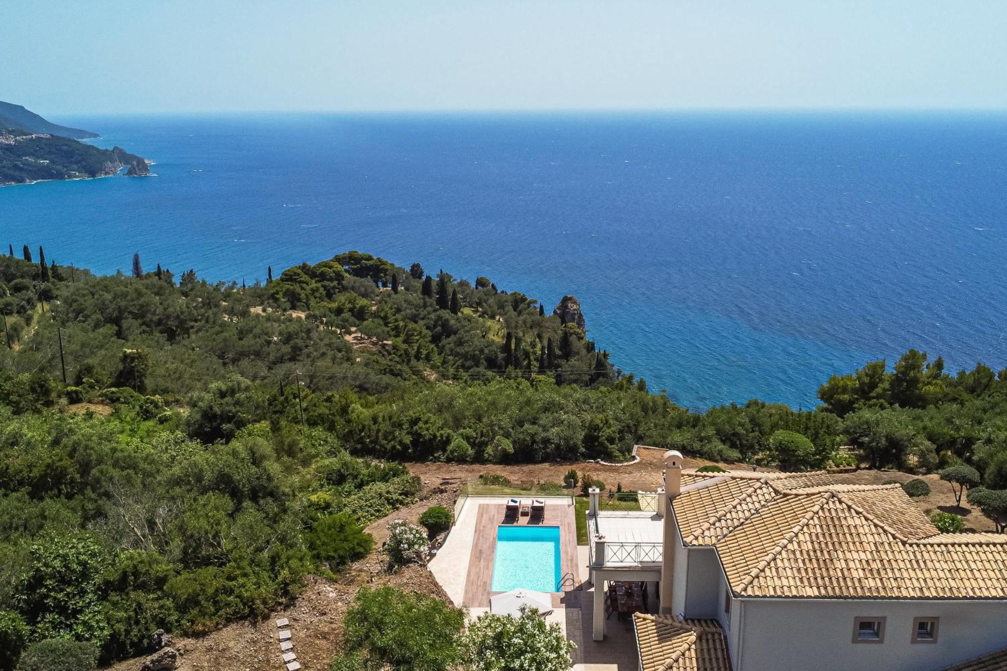 Vardia-amazing Seaviews With Heated Pool Sinarades