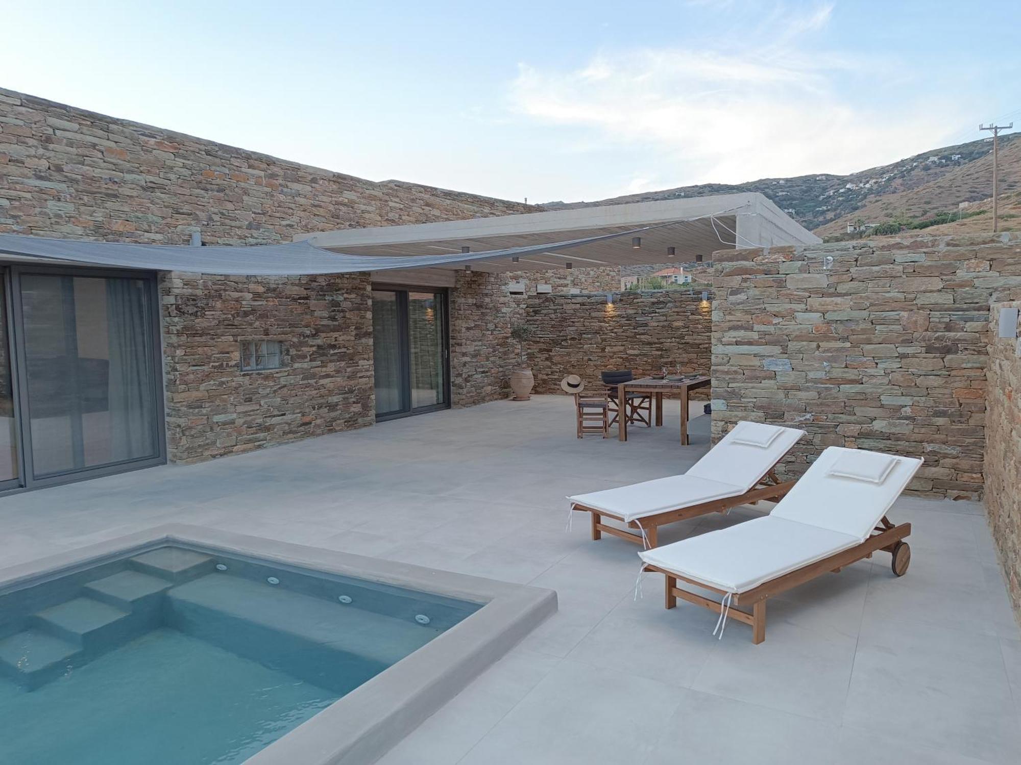 Gray And Blue Villa