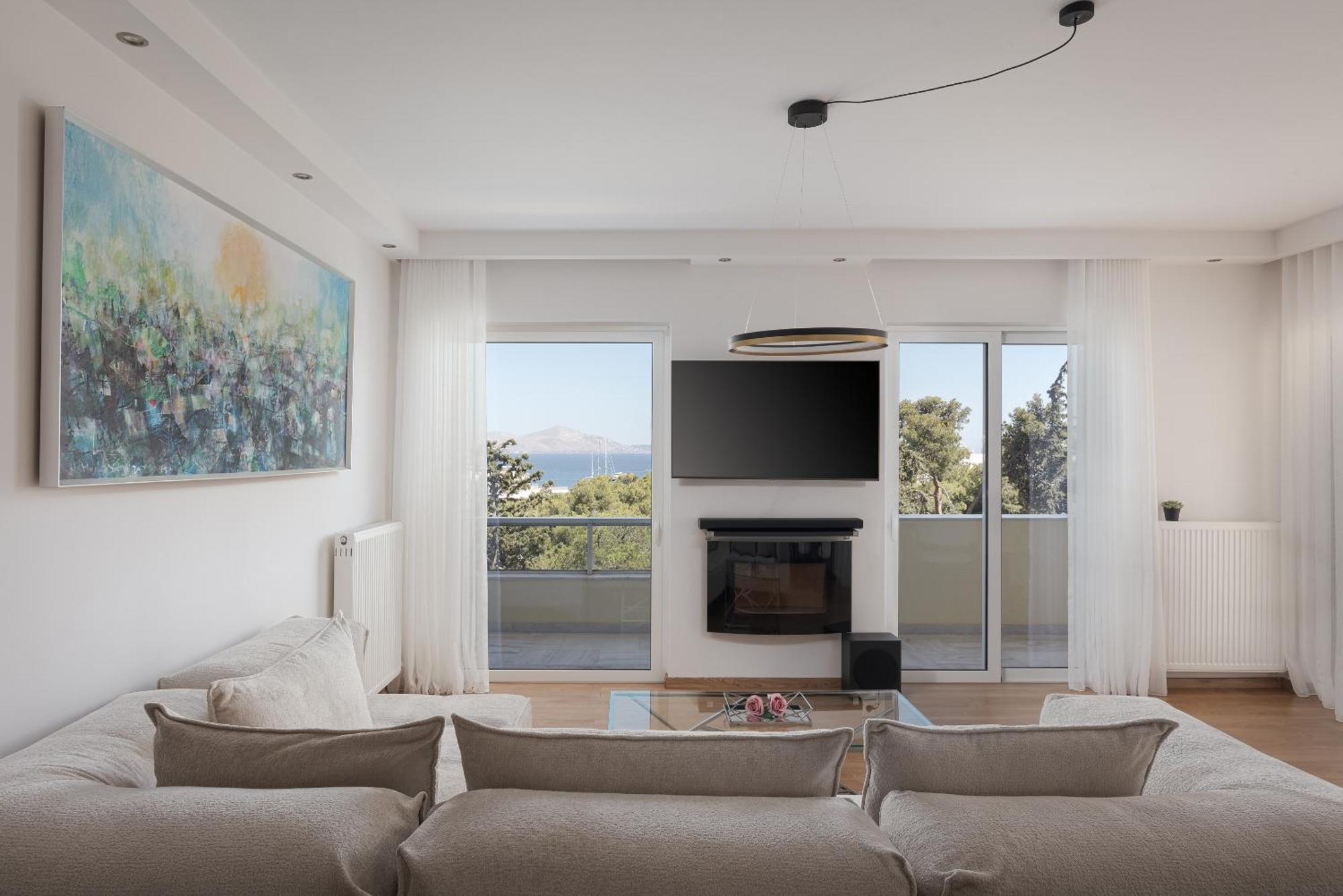 Athenian Riviera Sea View Penthouse Apartment Vari (Attica)