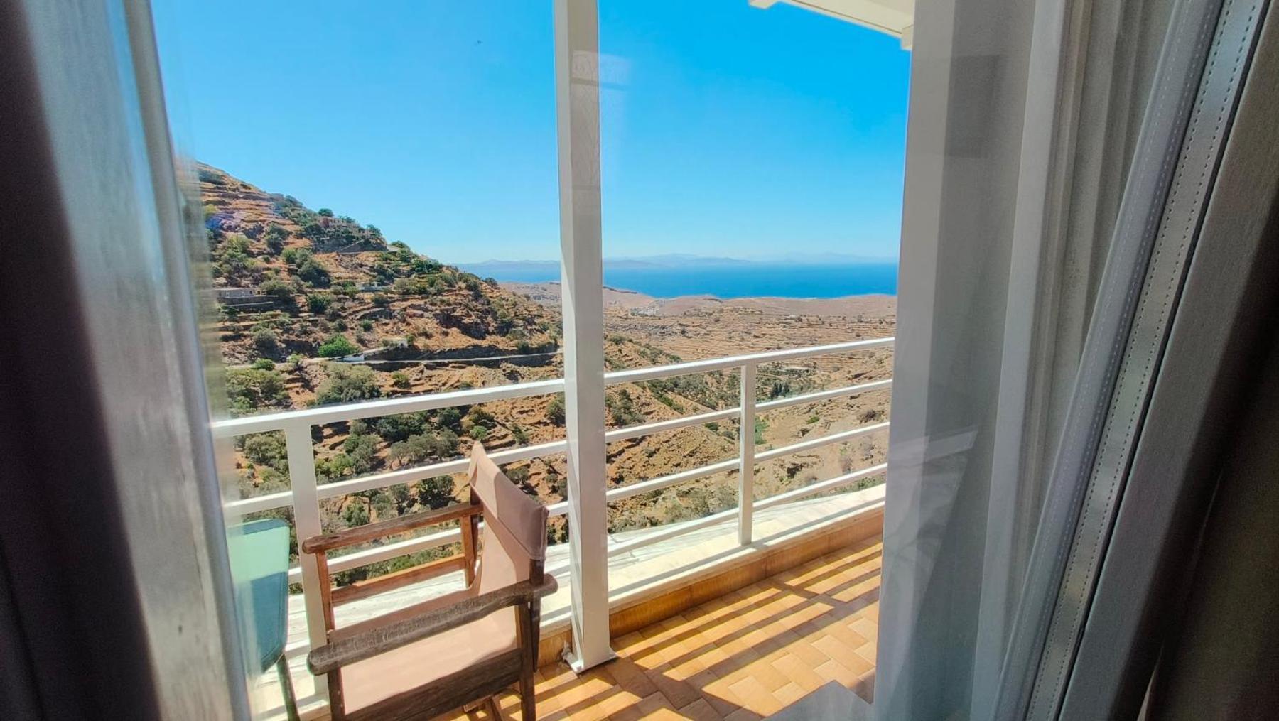 Enjoy A Wondeful Sunset From A Traditional House-aggelos Ioulis