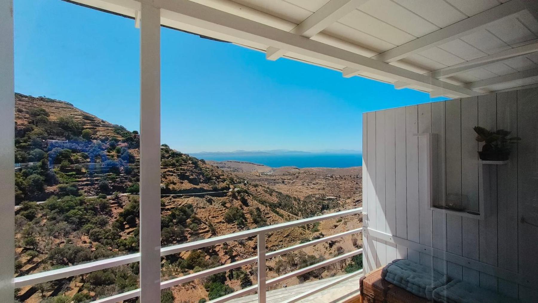 Enjoy A Wondeful Sunset From A Traditional House-aggelos Ioulis