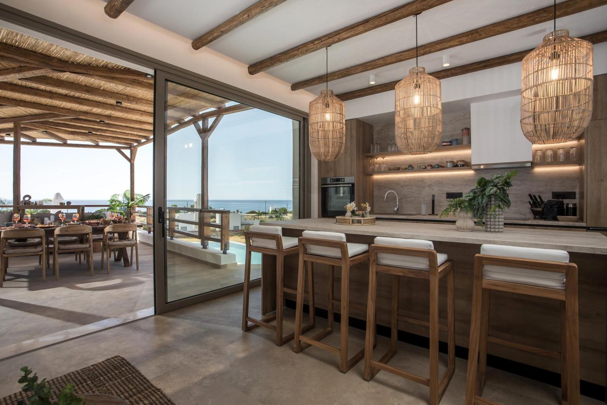 Casacarma V, Privates Xl-pool, Boho-design Villa Lachania (Rhodes)