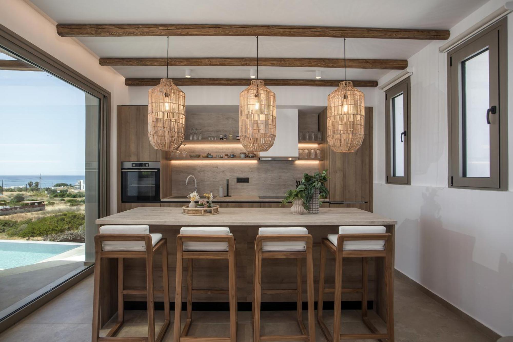 Casacarma V, Privates Xl-pool, Boho-design Villa Lachania (Rhodes)