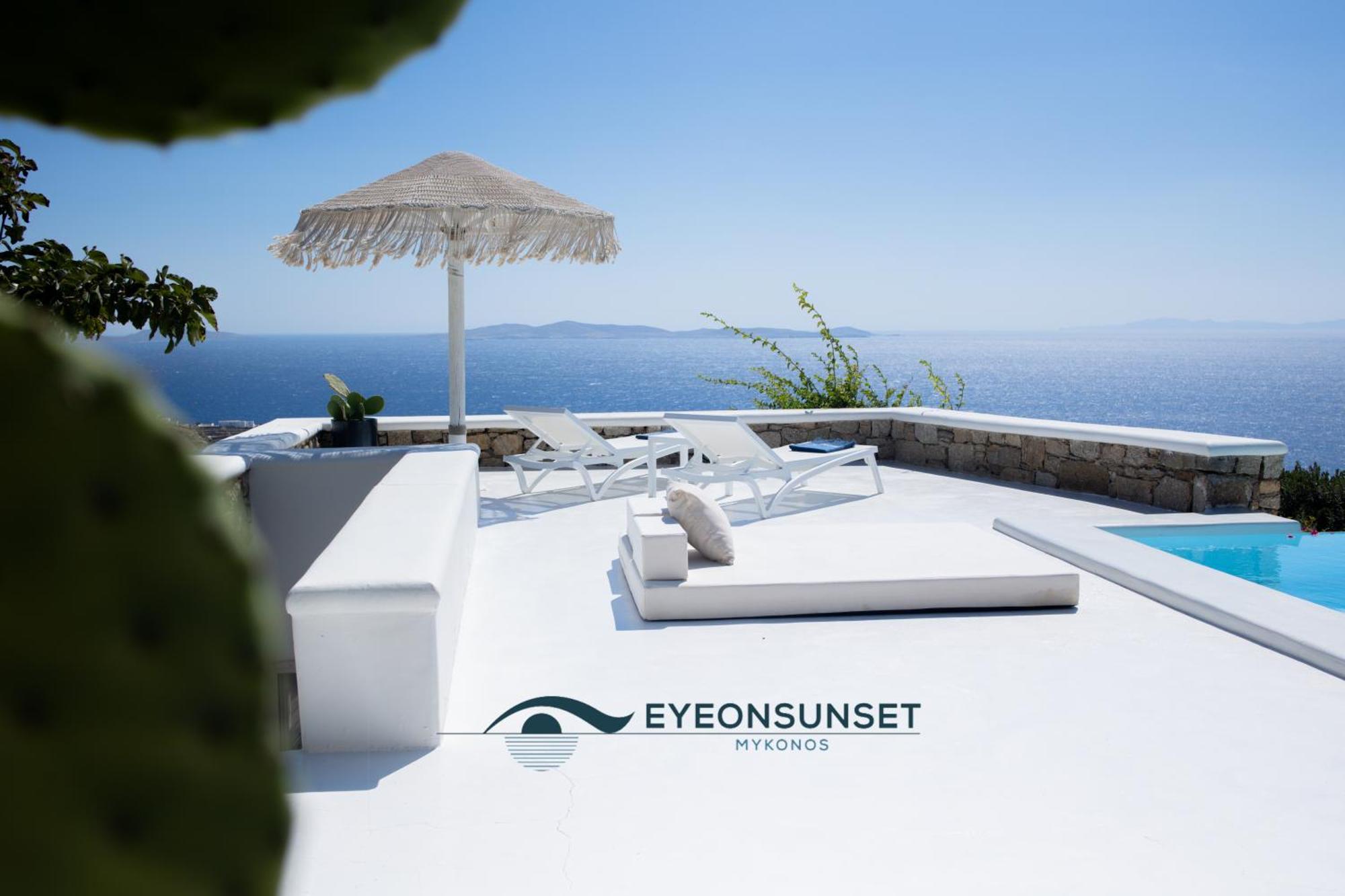 Villa Eyeonsunset -private Pool-sea And Sunset View-privacy-quiete Mykonos Town