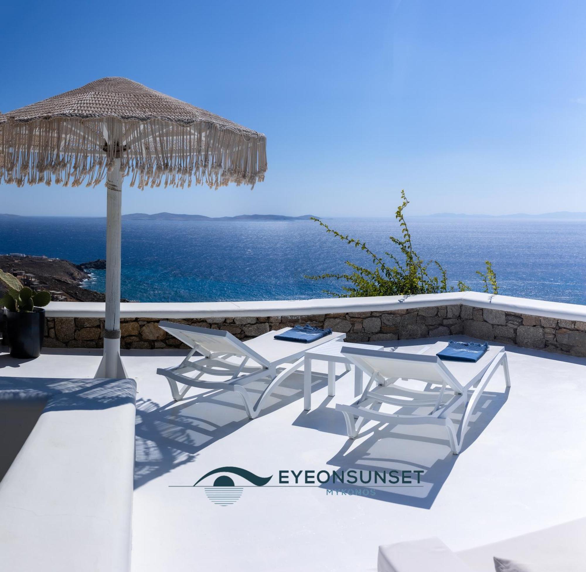 Villa Eyeonsunset -private Pool-sea And Sunset View-privacy-quiete Mykonos Town
