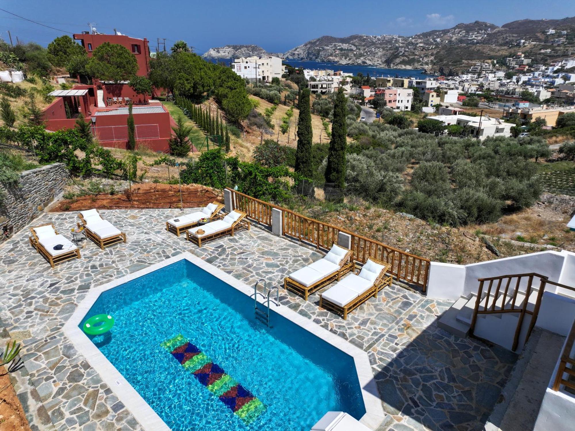 Poseidon Agia Pelagia-private Swimming Pool And Sea View Villa