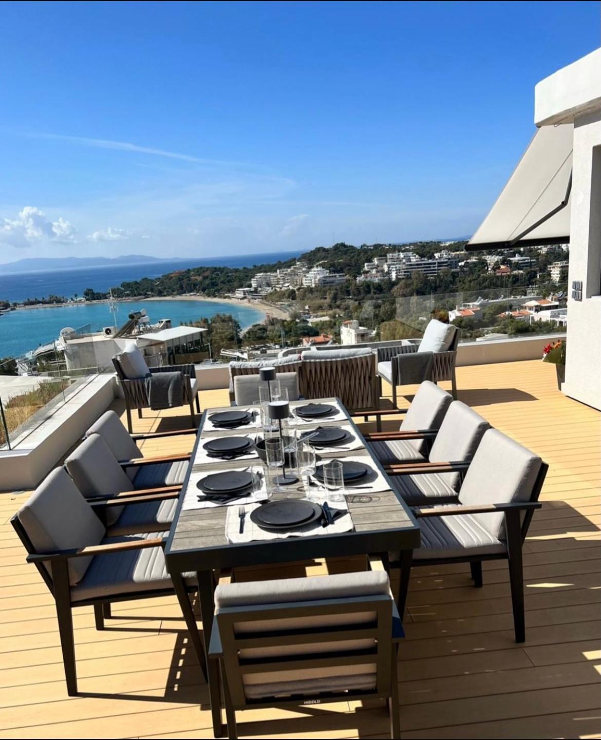 Vouliagmeni Panoramic 200m2 Rooftop & 25m2 Loft Athens