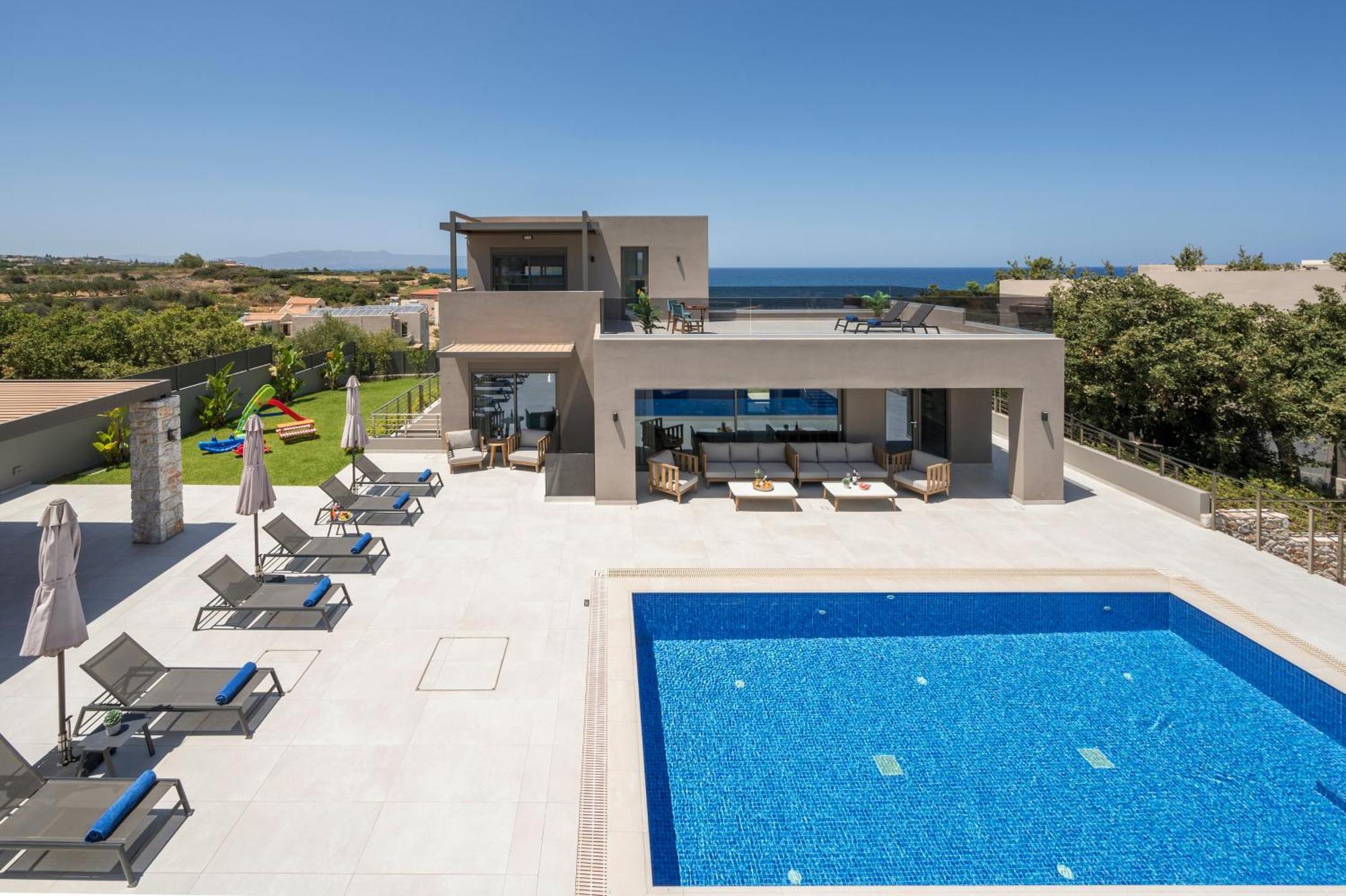 Imperium Luxury Villas-sauna, Jacuzzi, Heated Pool & Gym-chania Villa Kato Galatas