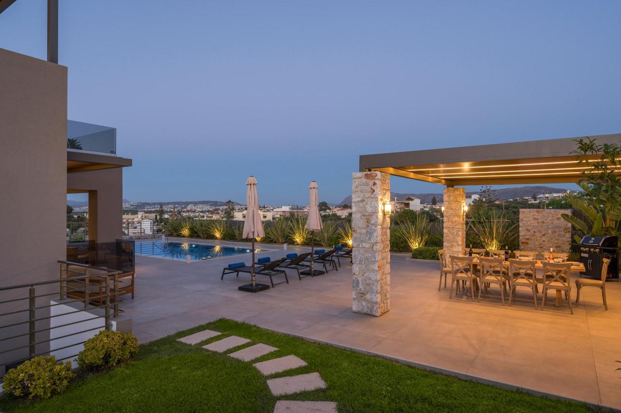 Imperium Luxury Villas-sauna, Jacuzzi, Heated Pool & Gym-chania Kato Galatas