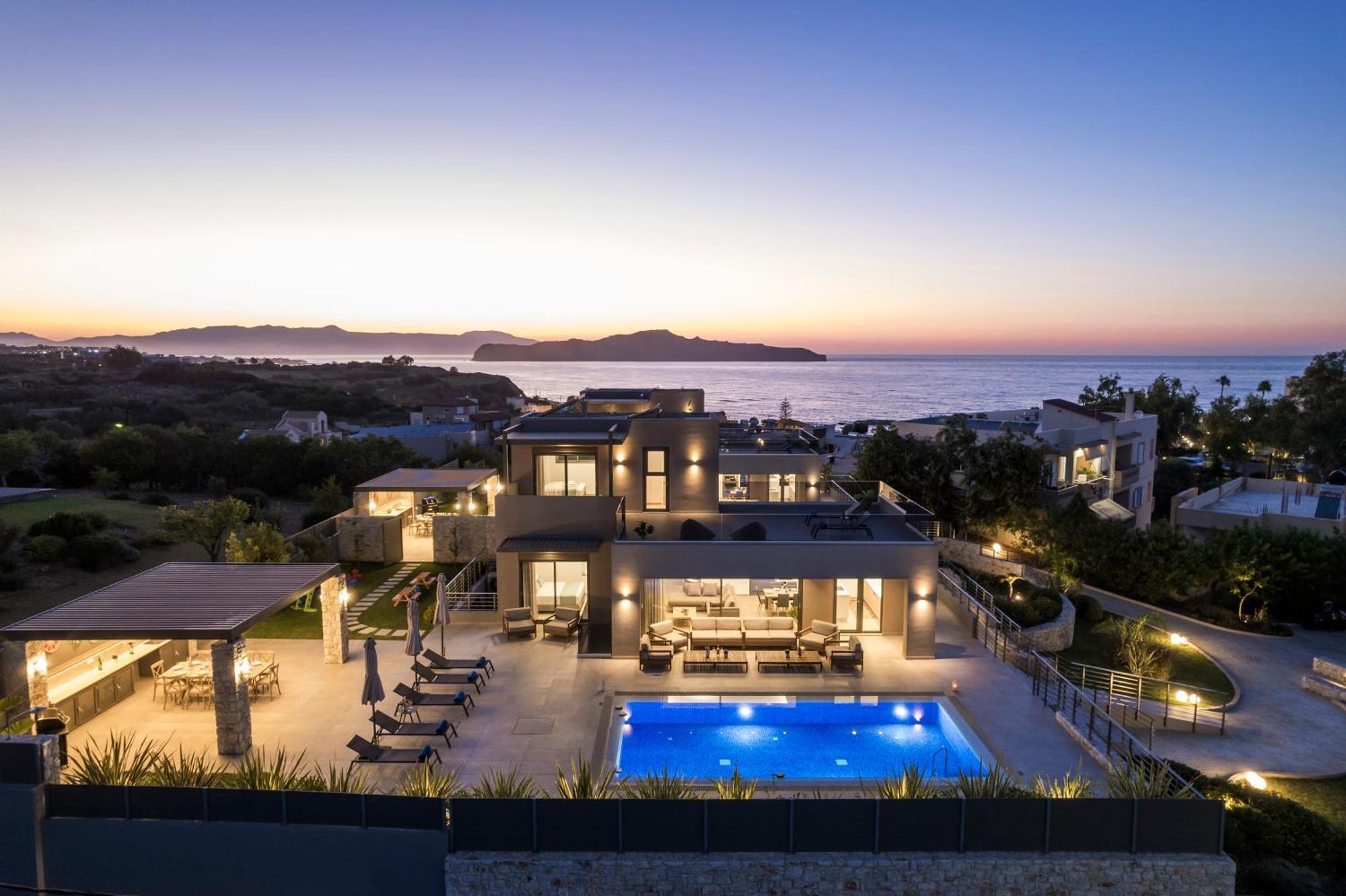 Imperium Luxury Villas-sauna, Jacuzzi, Heated Pool & Gym-chania Villa Kato Galatas