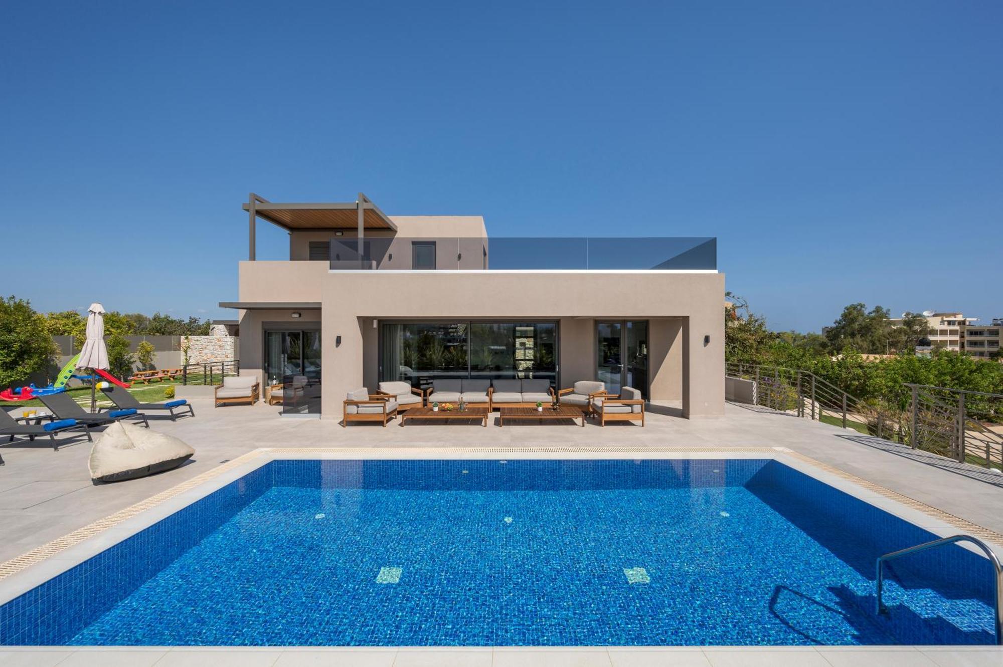 Imperium Luxury Villas-sauna, Jacuzzi, Heated Pool & Gym-chania Villa Kato Galatas