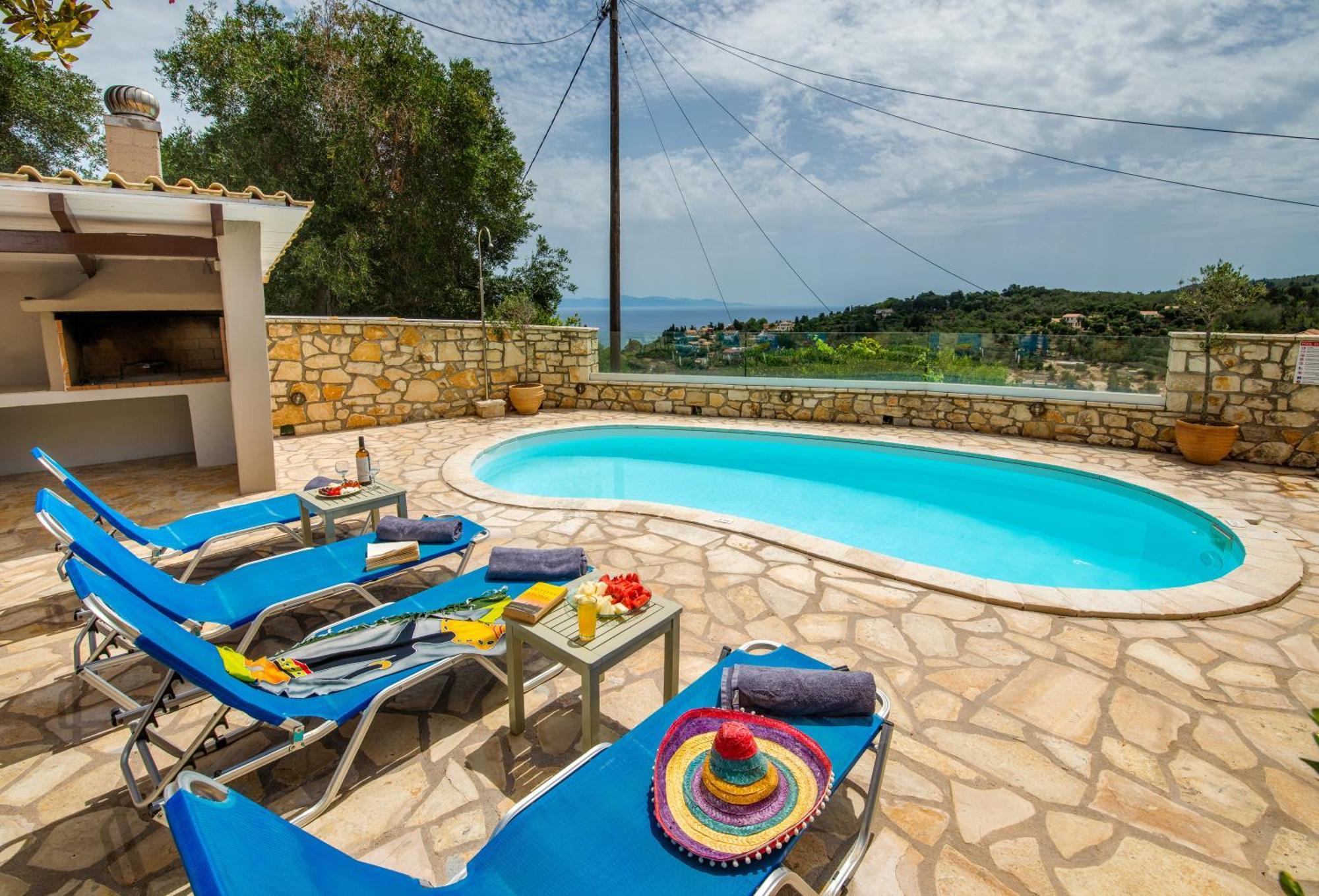Loggos Seaview With Private Pool By Konnect * Longos (Paxos)