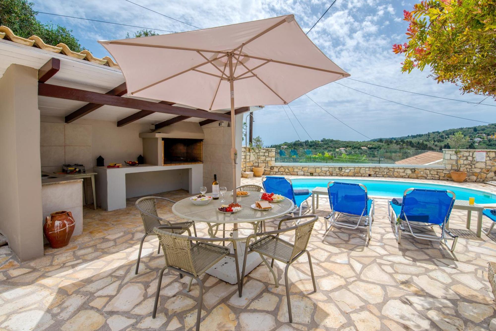 Loggos Seaview With Private Pool By Konnect