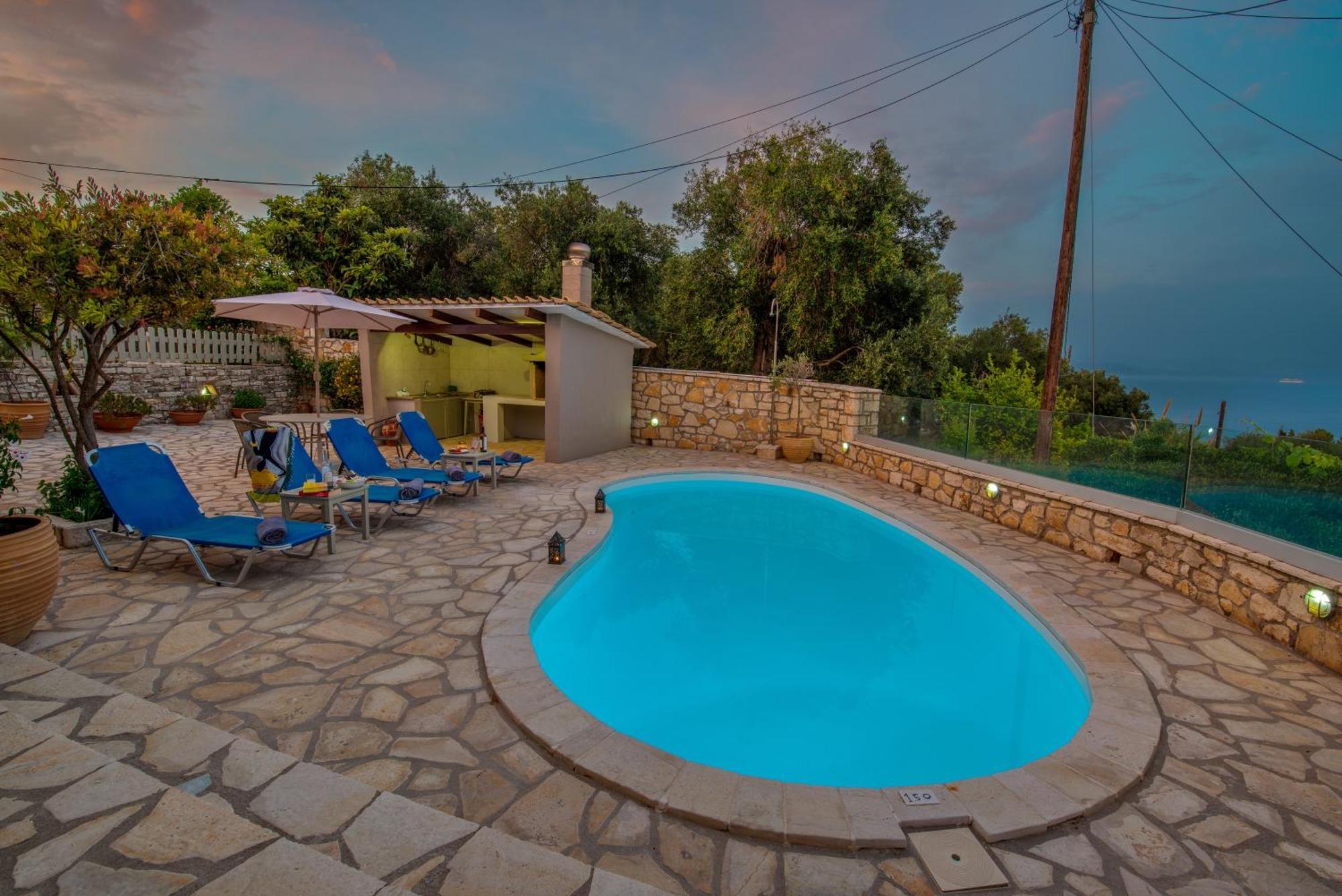 Loggos Seaview With Private Pool By Konnect Longos (Paxos)