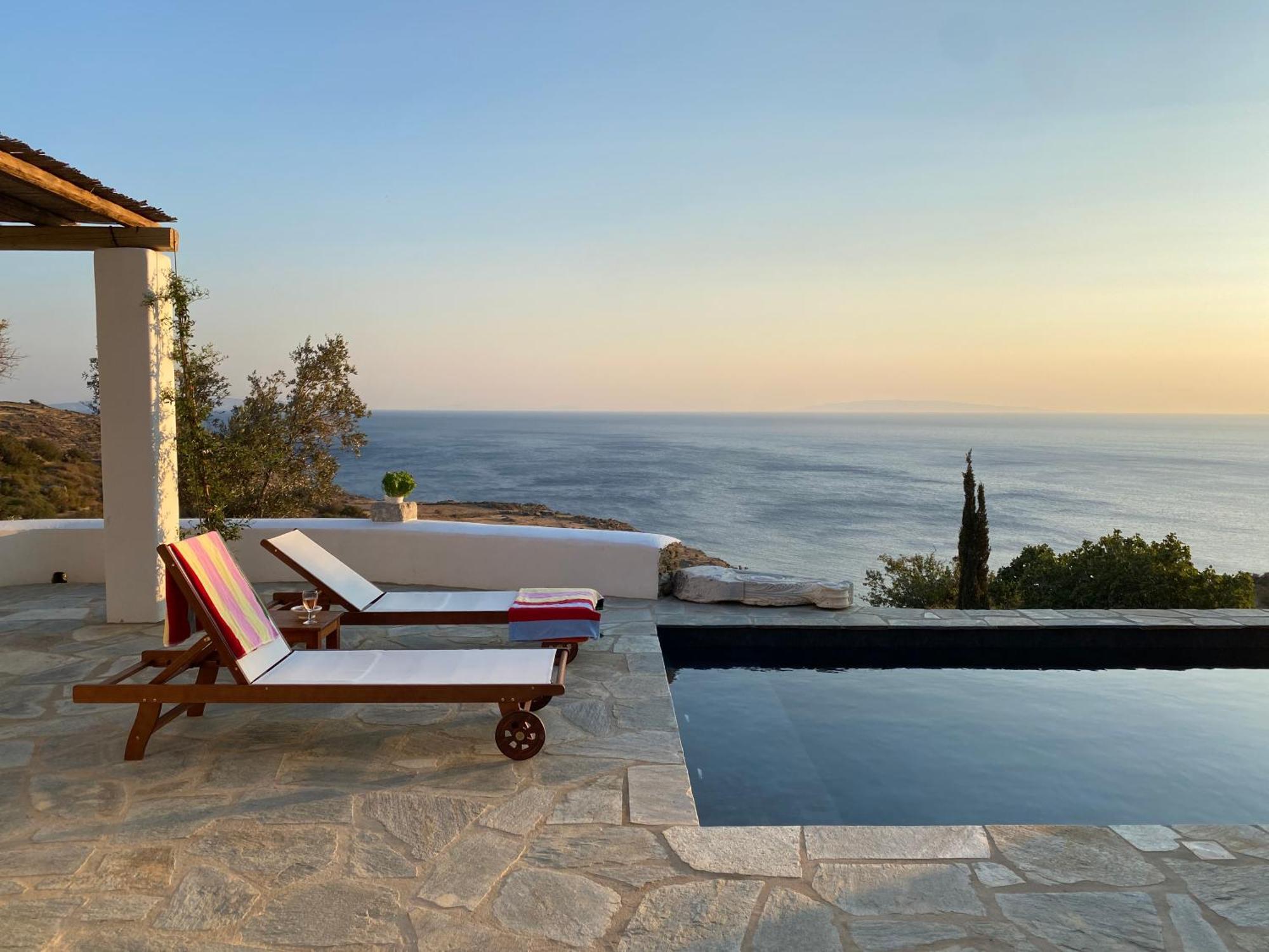 Avra, A Serene Cycladic With Private Pool Overlooking The Aegean Sea Batsi (Andros)