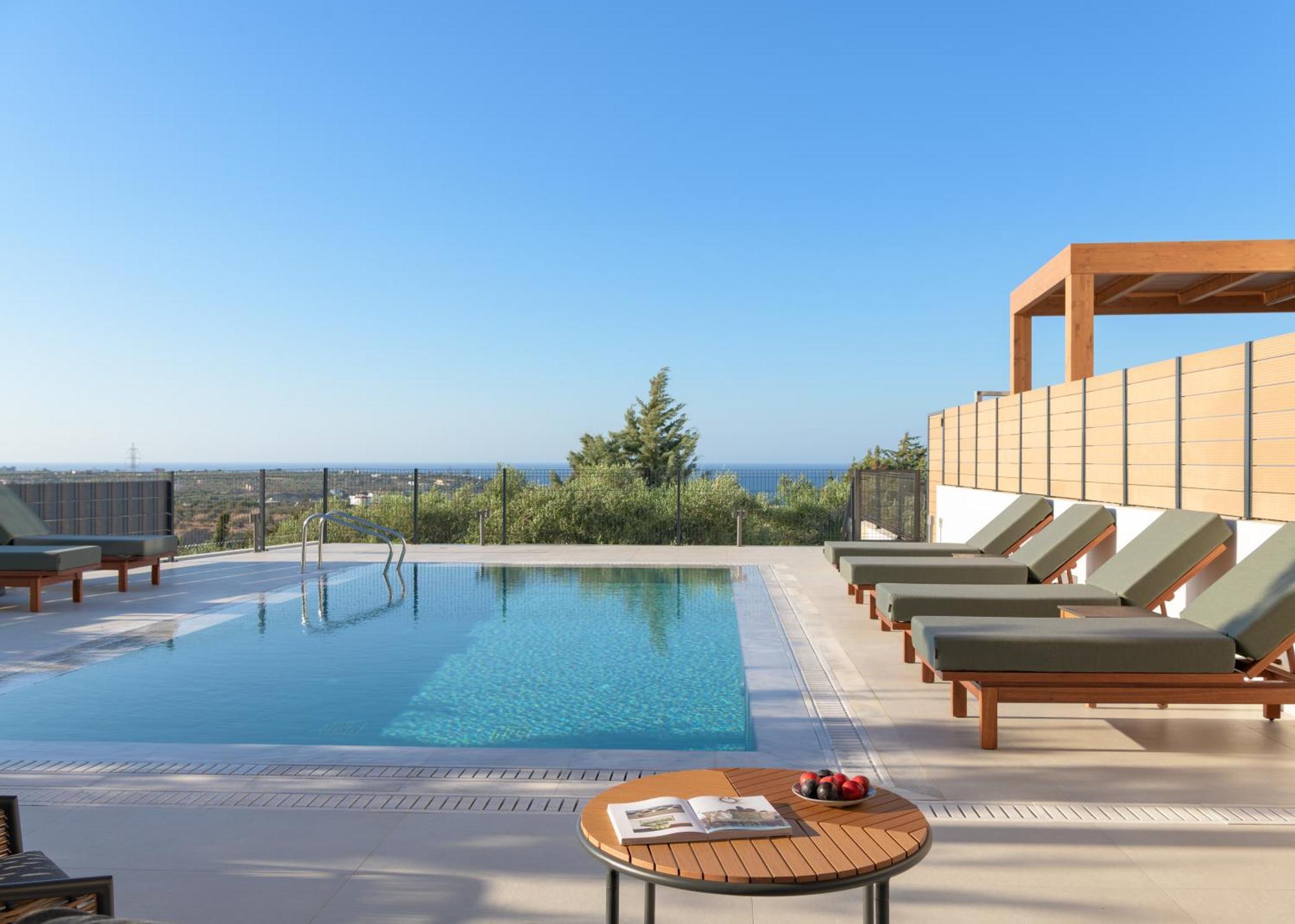 Olvios Villas, With 35m2 Pool & Seaviews, By Thinkvilla Heraklion (Crete)