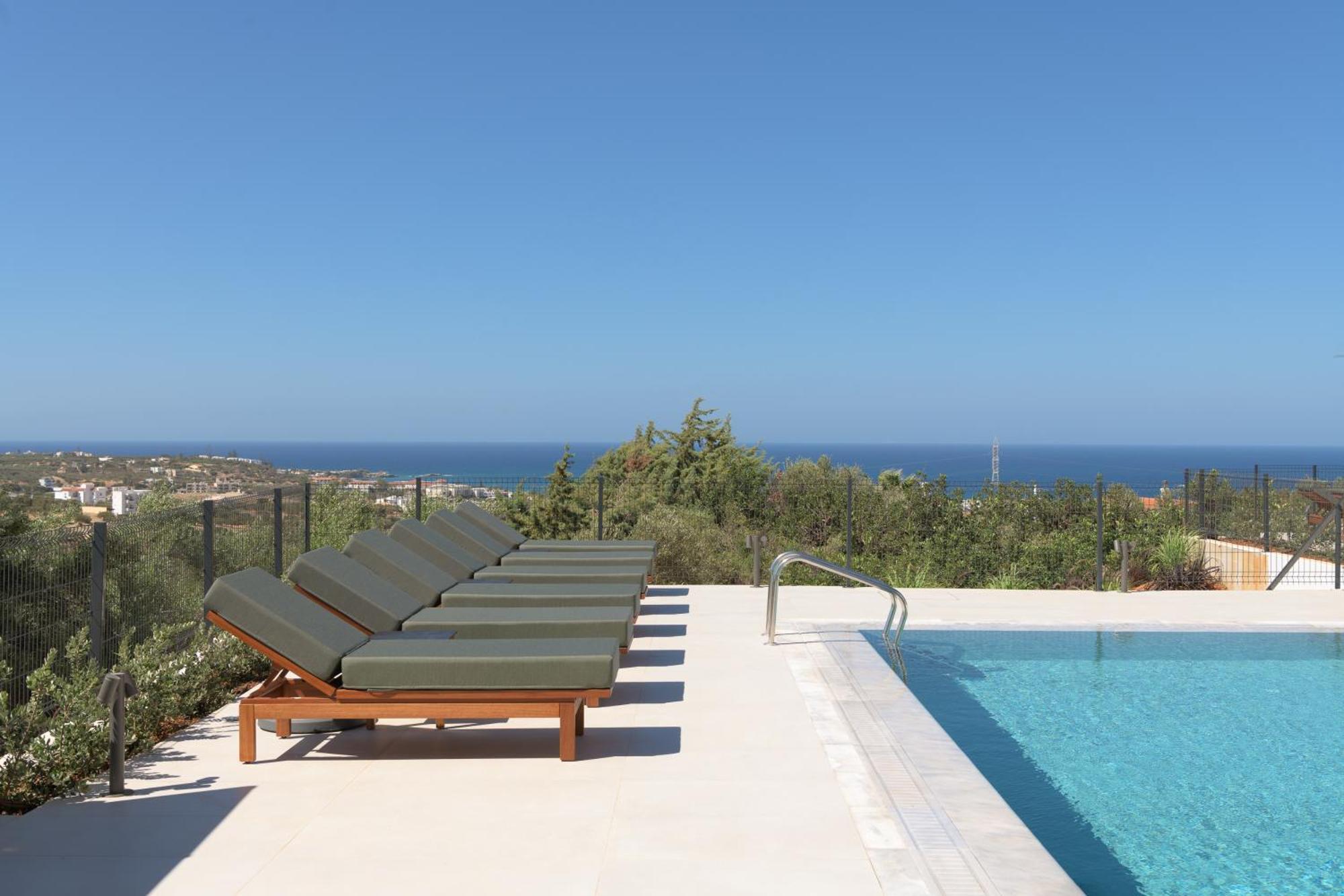 Villa Olvios Villas, With 35m2 Pool & Seaviews, By Thinkvilla Heraklion (Crete)