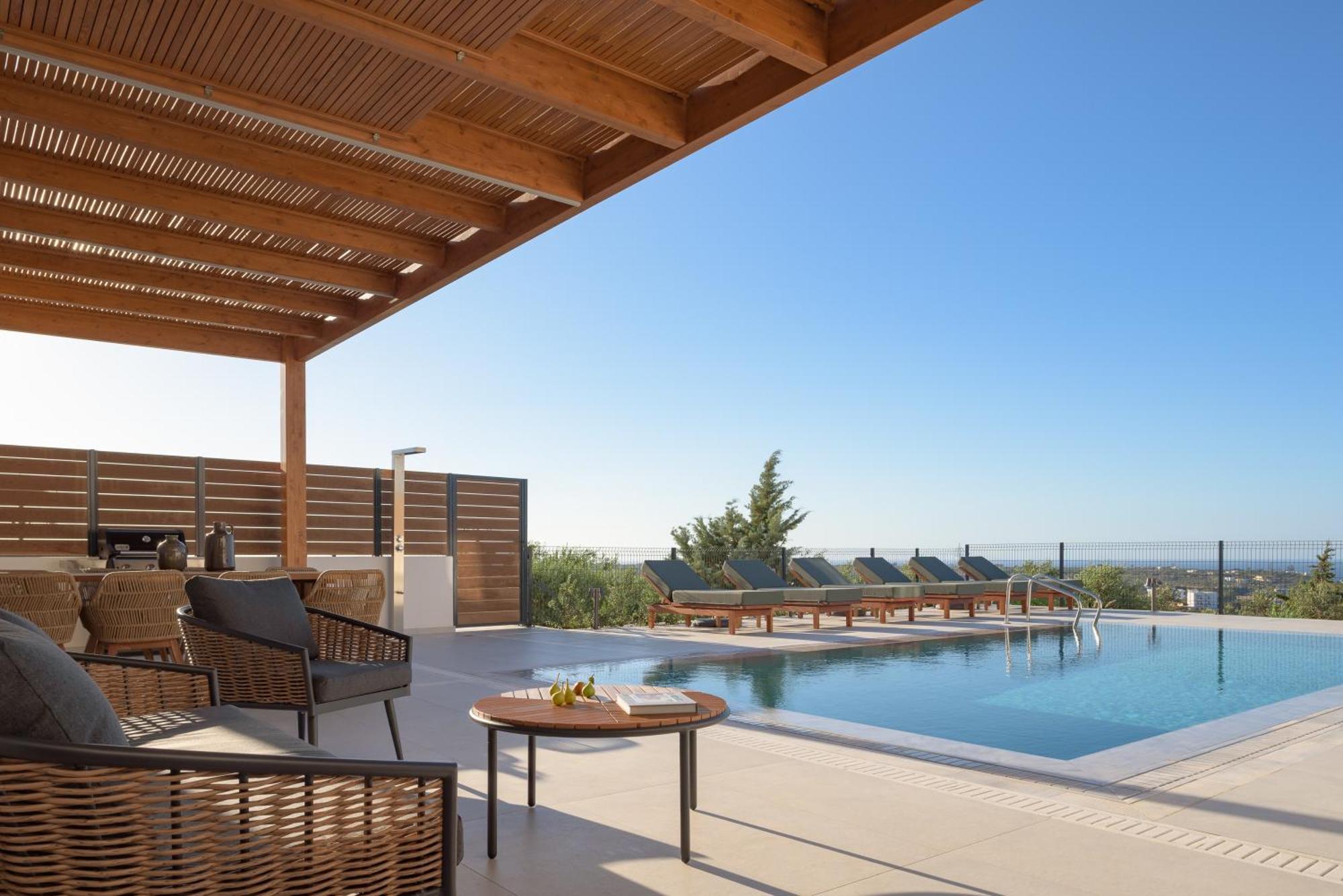 Olvios Villas, With 35m2 Pool & Seaviews, By Thinkvilla *