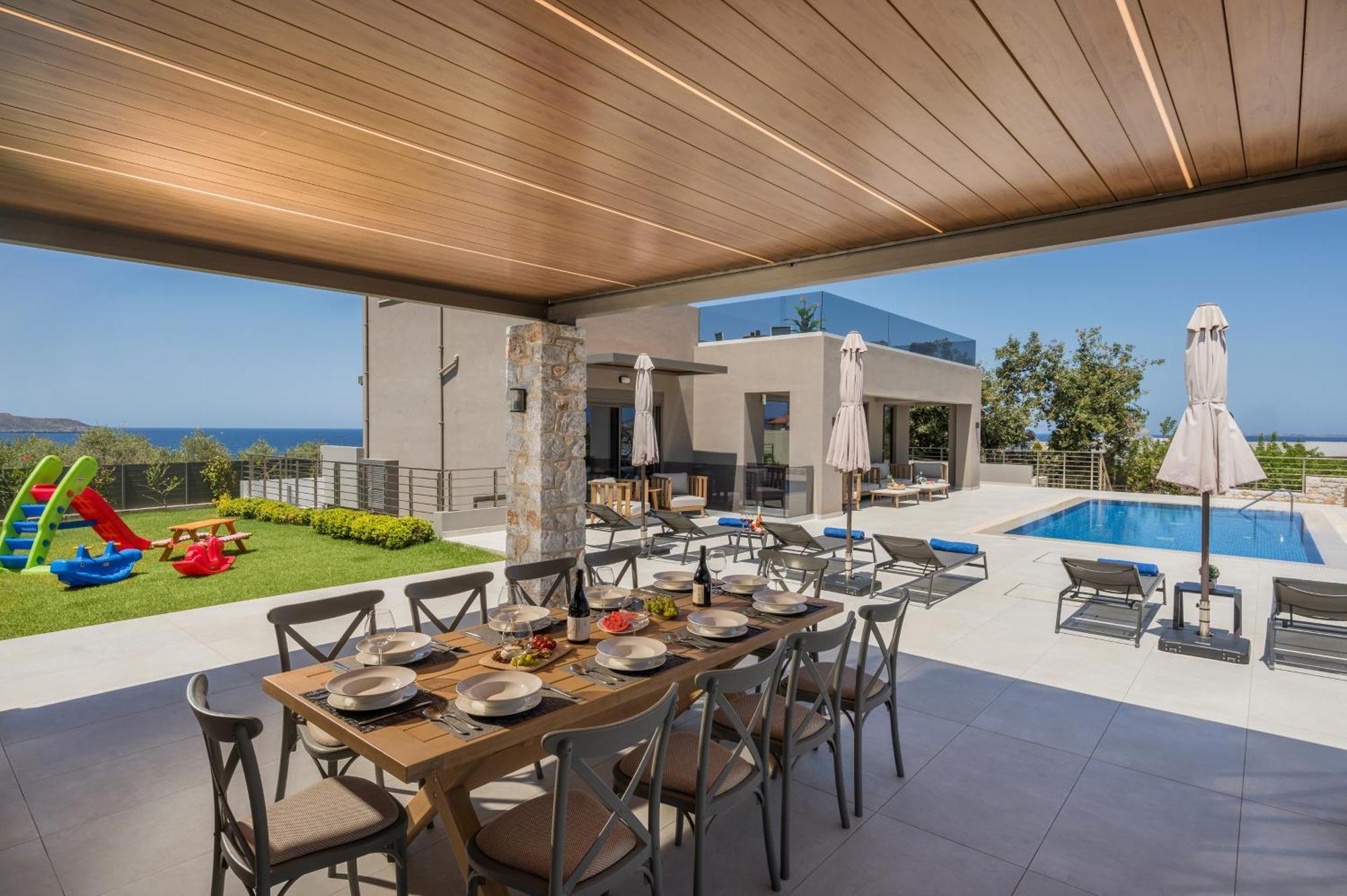 Villa Imperium Luxury Villas-sauna, Jacuzzi, Heated Pool & Gym-chania Kato Galatas