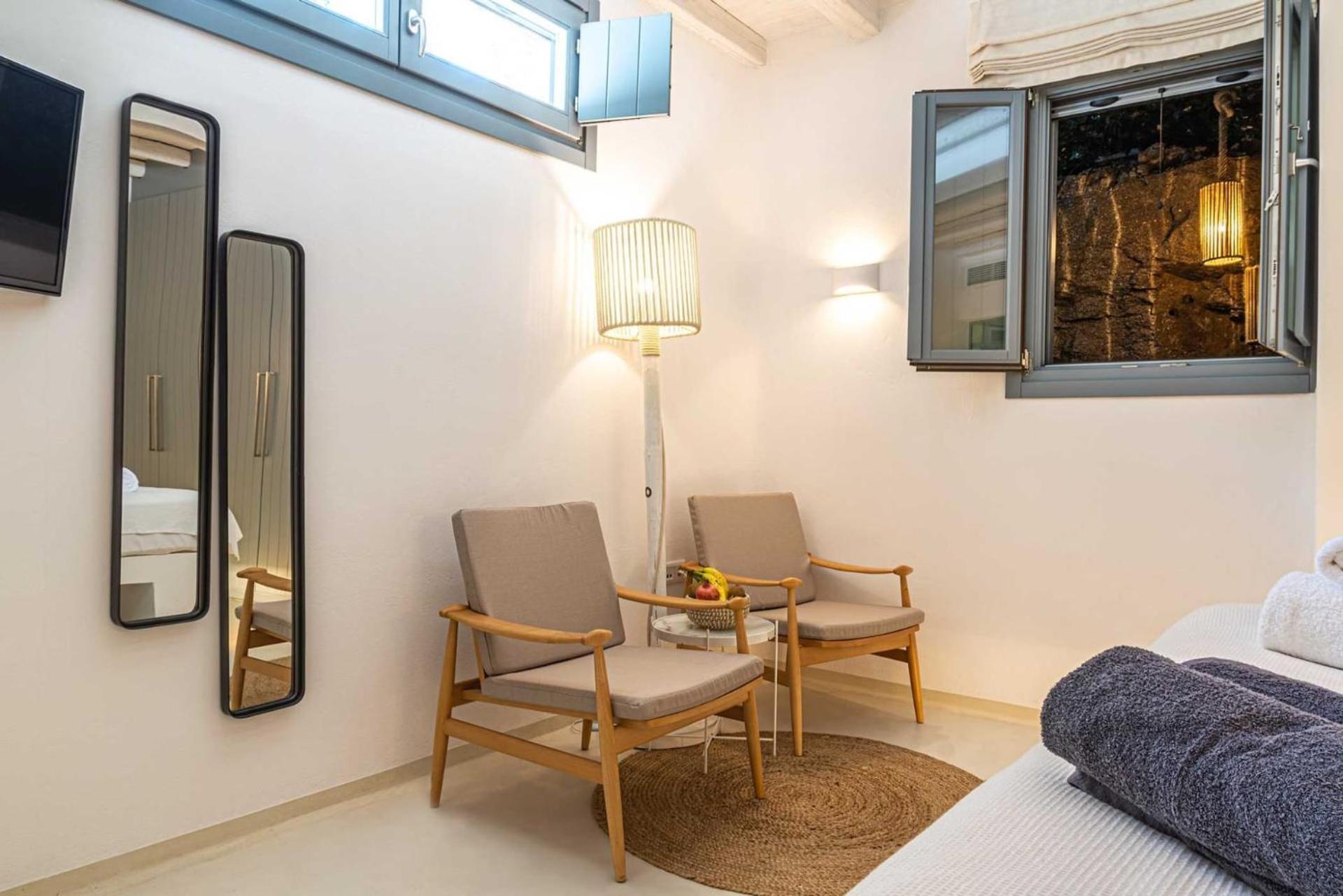 Splendid Mykonos Villa Villa Agape 5 Bedrooms Private Pool With Stunning Sea Views Outdoor Lounge Dining Area Hot Tub Kalafatis Villa