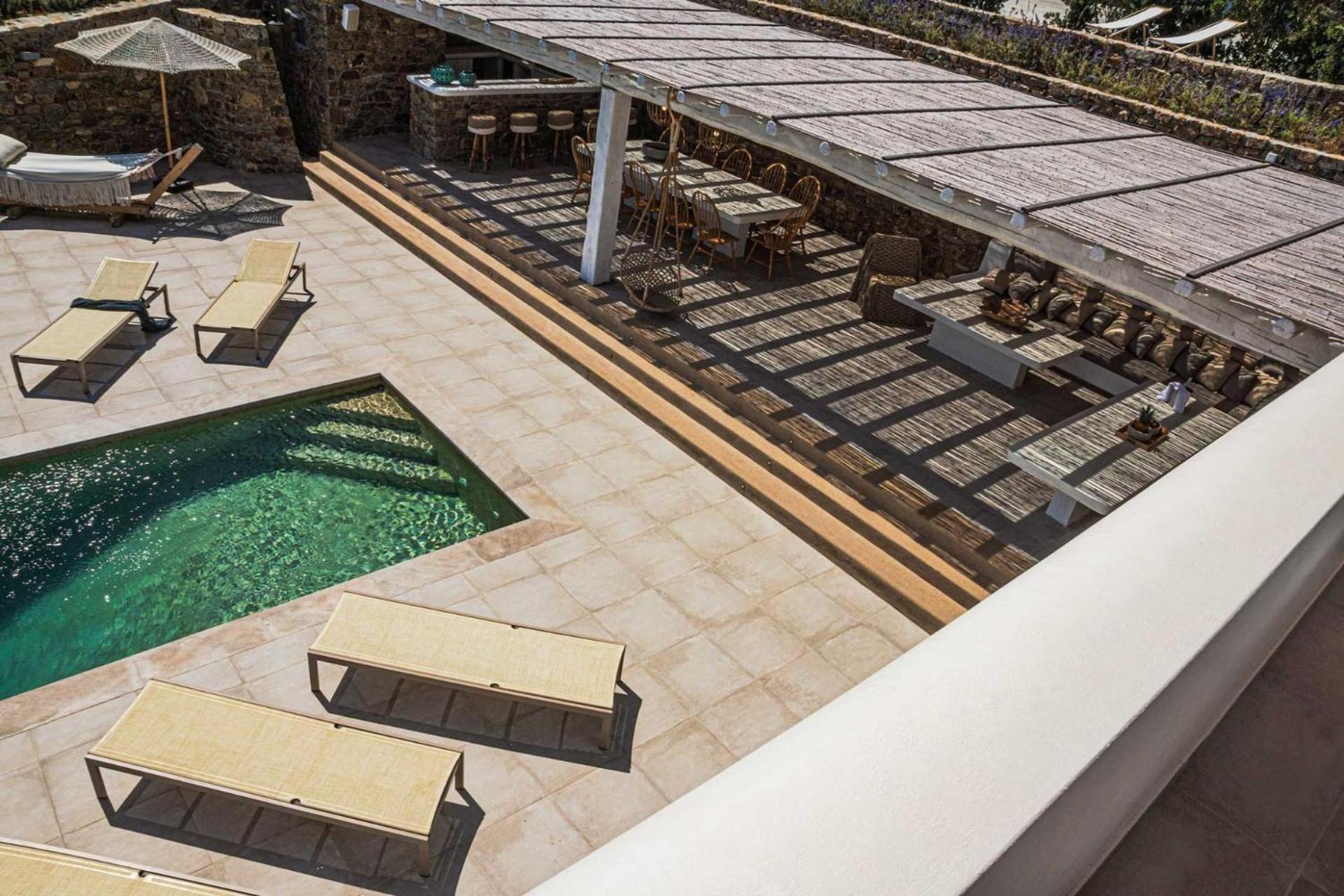 Splendid Mykonos Villa Villa Agape 5 Bedrooms Private Pool With Stunning Sea Views Outdoor Lounge Dining Area Hot Tub Kalafatis *