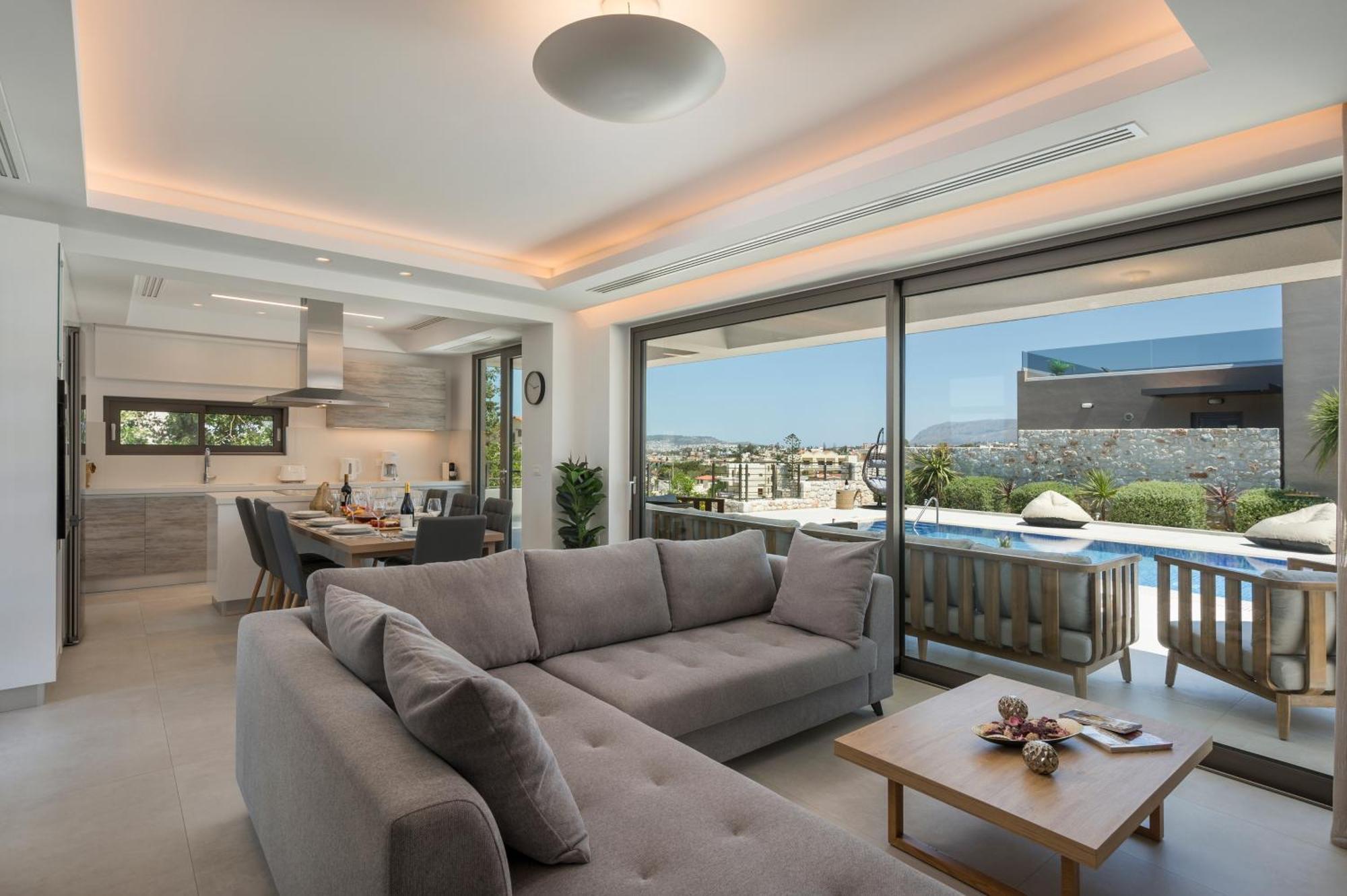 Villa Imperium Luxury Villas-sauna, Jacuzzi, Heated Pool & Gym-chania