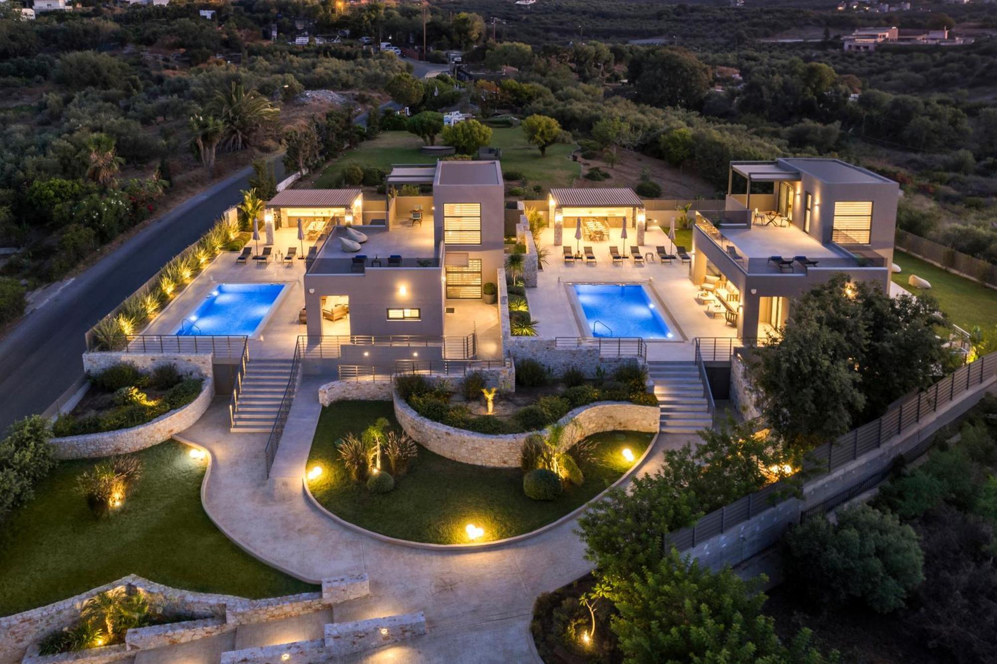 Imperium Luxury Villas-sauna, Jacuzzi, Heated Pool & Gym-chania Kato Galatas
