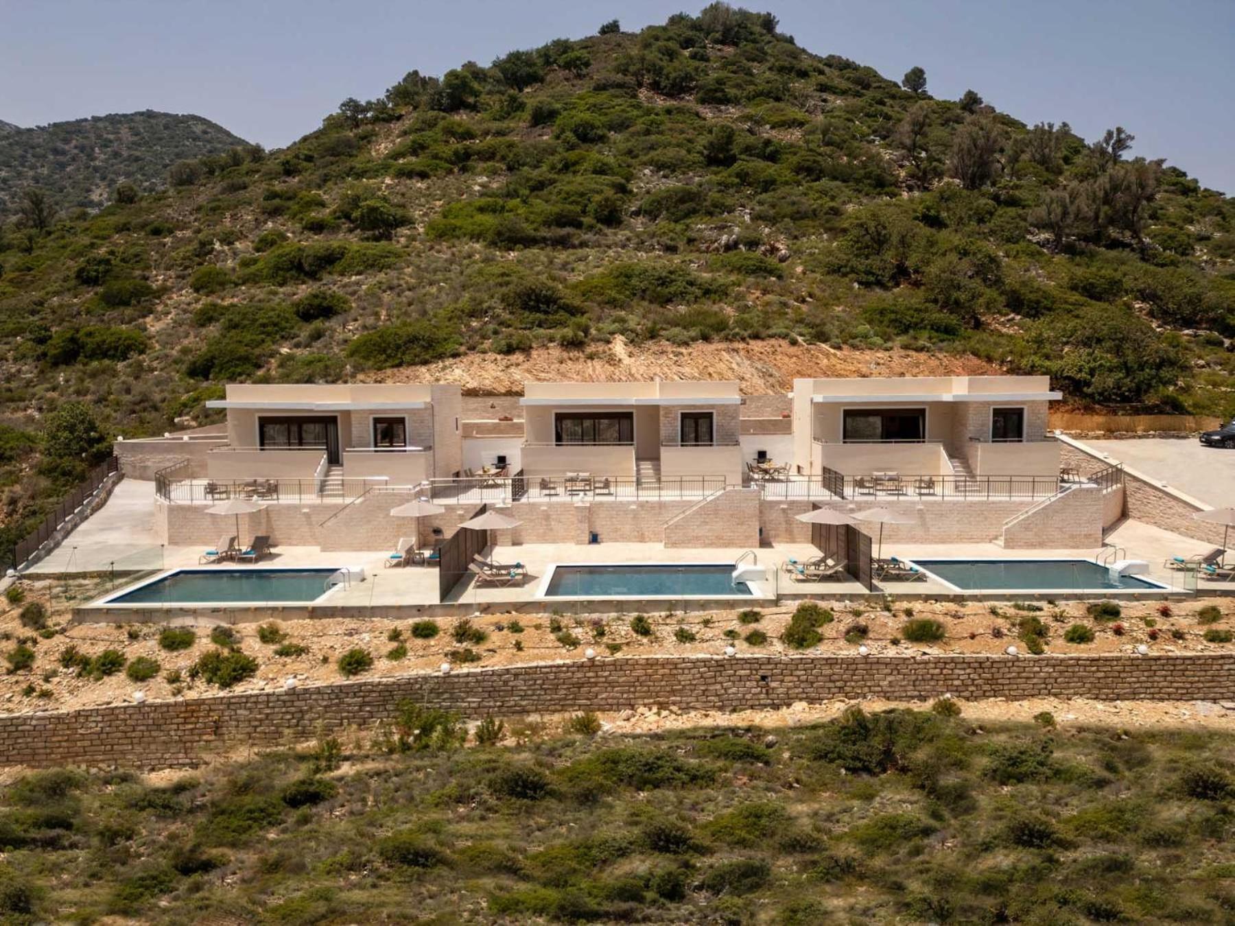 Villa Brikis - With 3 Private Pools Bali (Crete)