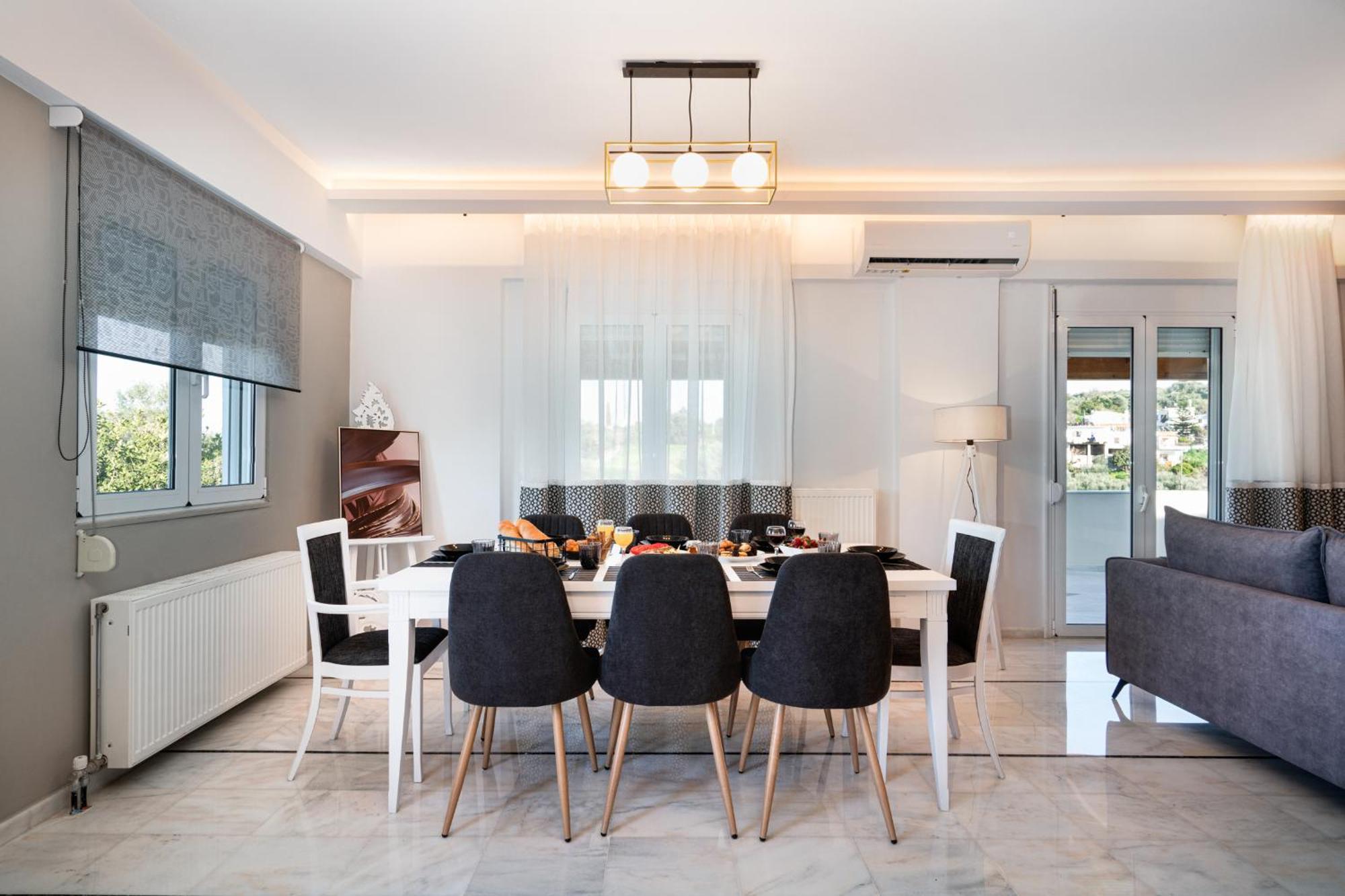 Luxurious - Private Pool, Jacuzzi, Sauna, & Gym - 13km To Rethymno Center Kirianna