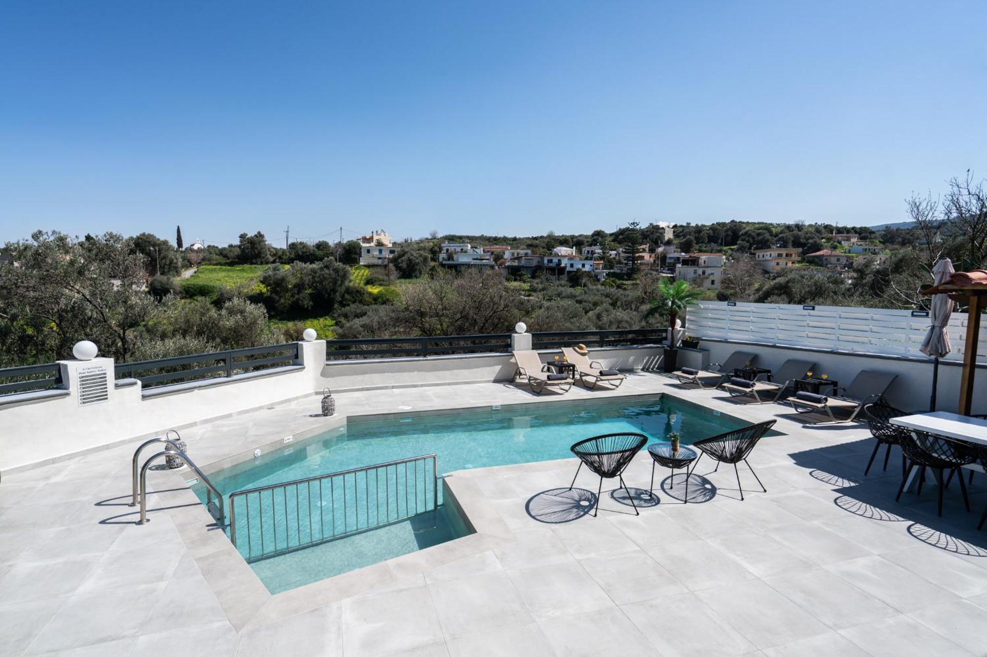 Luxurious - Private Pool, Jacuzzi, Sauna, & Gym - 13km To Rethymno Center Villa