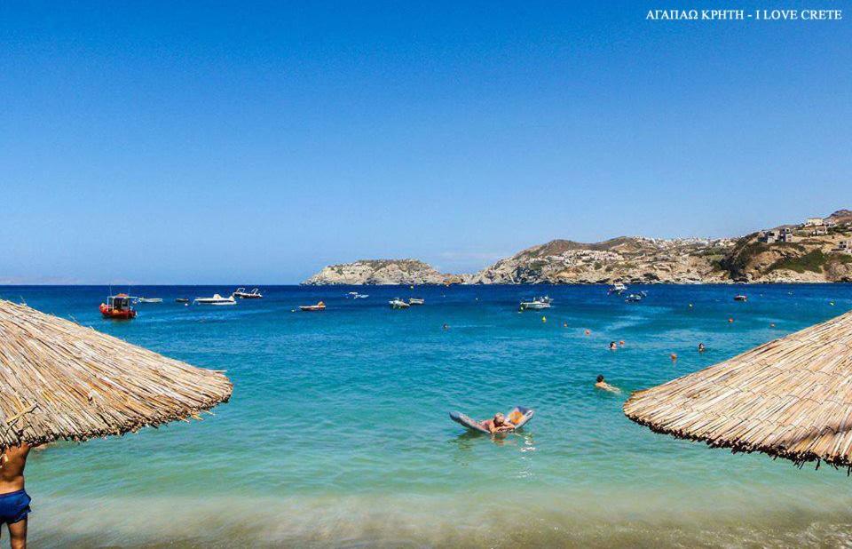 Theasis Beachfront With Terrace Seconds From The By Hospi Agia Pelagia (Crete)