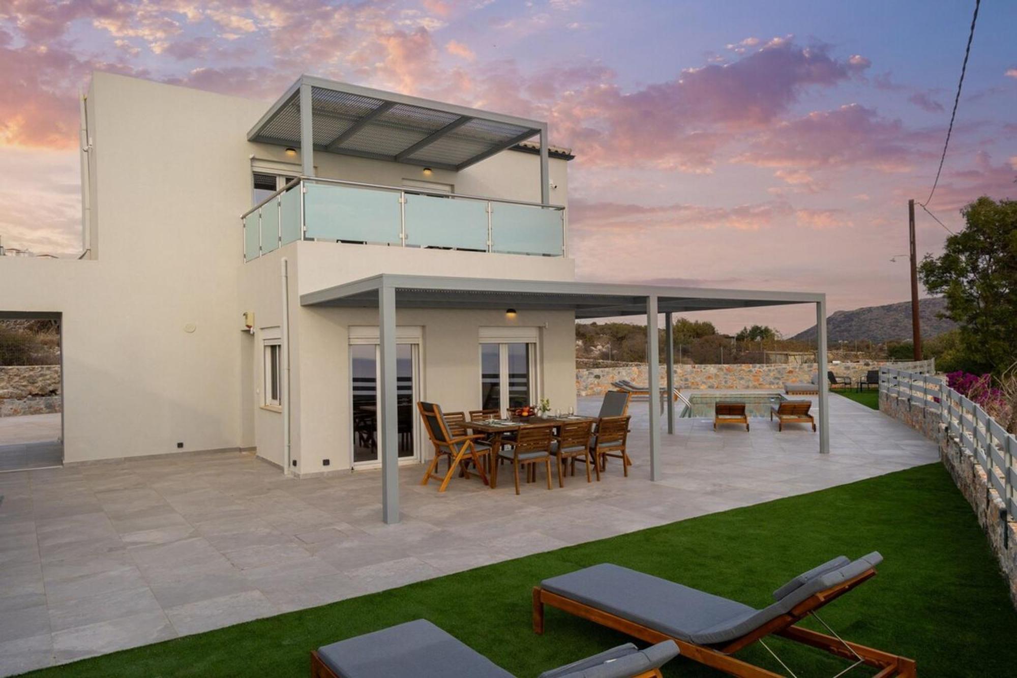 Gianna's Panoramic Seaview Twin With Pool 2 Villa Kefalas