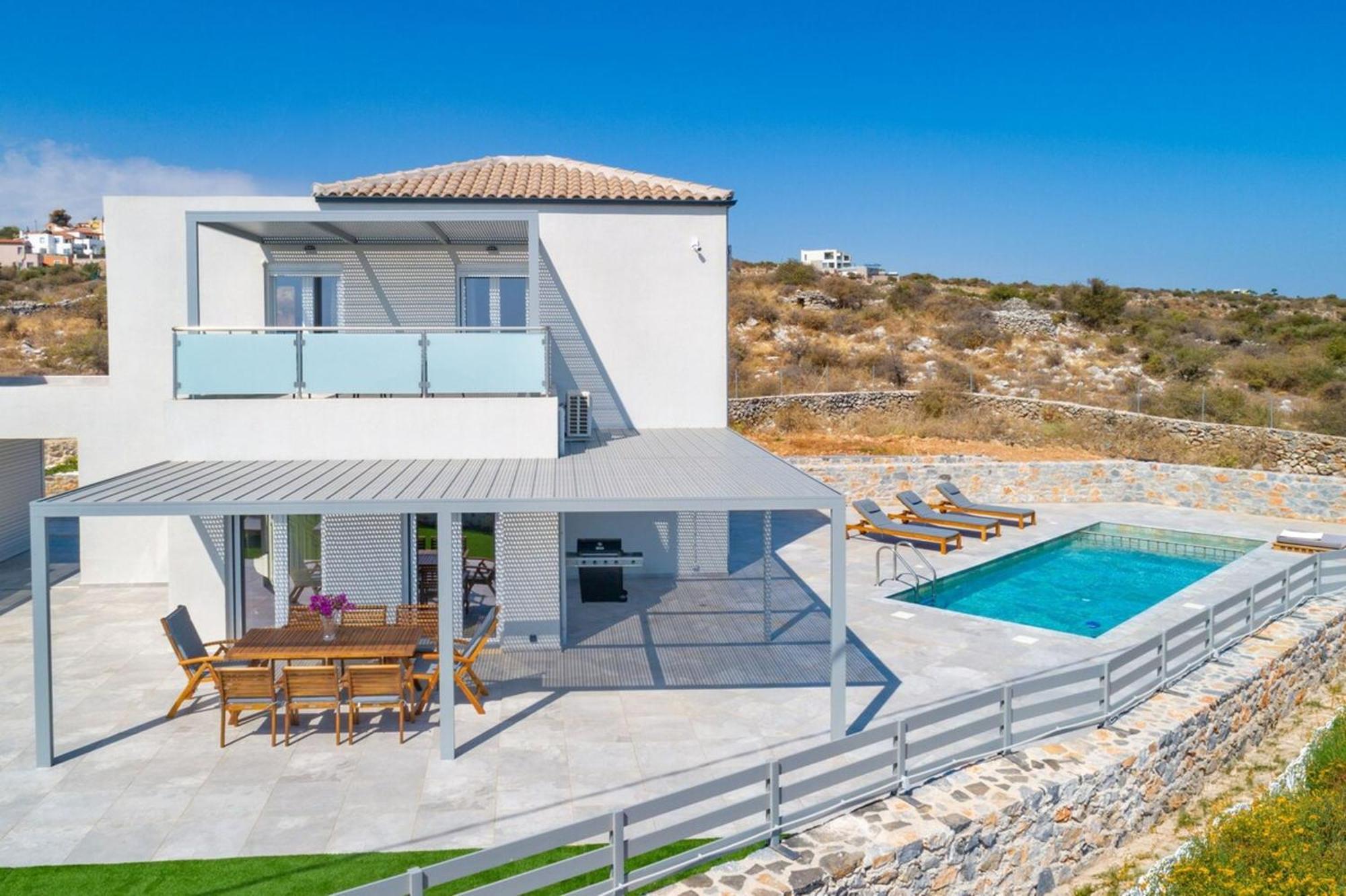 Gianna's Panoramic Seaview Twin With Private Pools Villa *