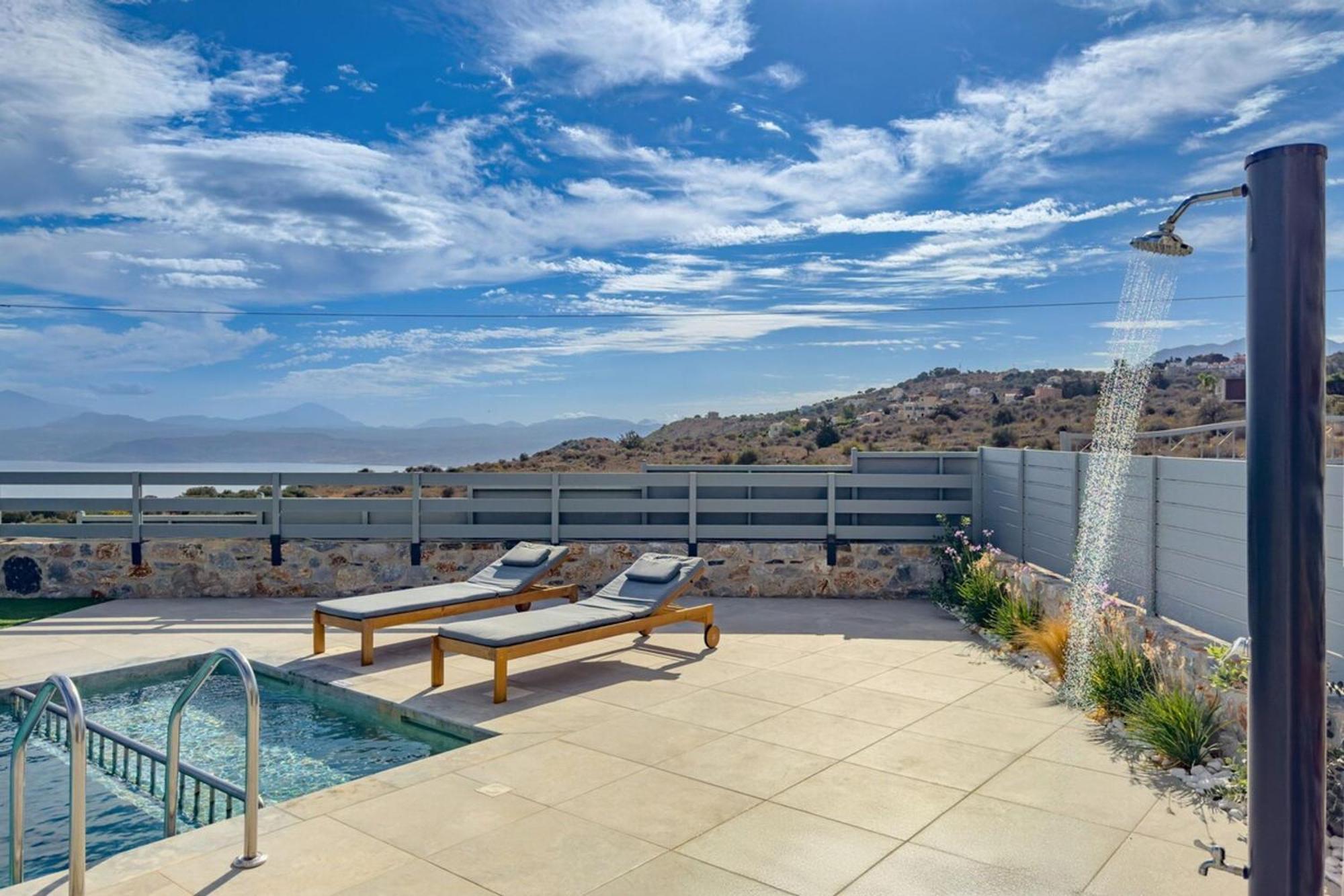 Gianna's Panoramic Seaview Twin With Private Pools Villa Kefalas