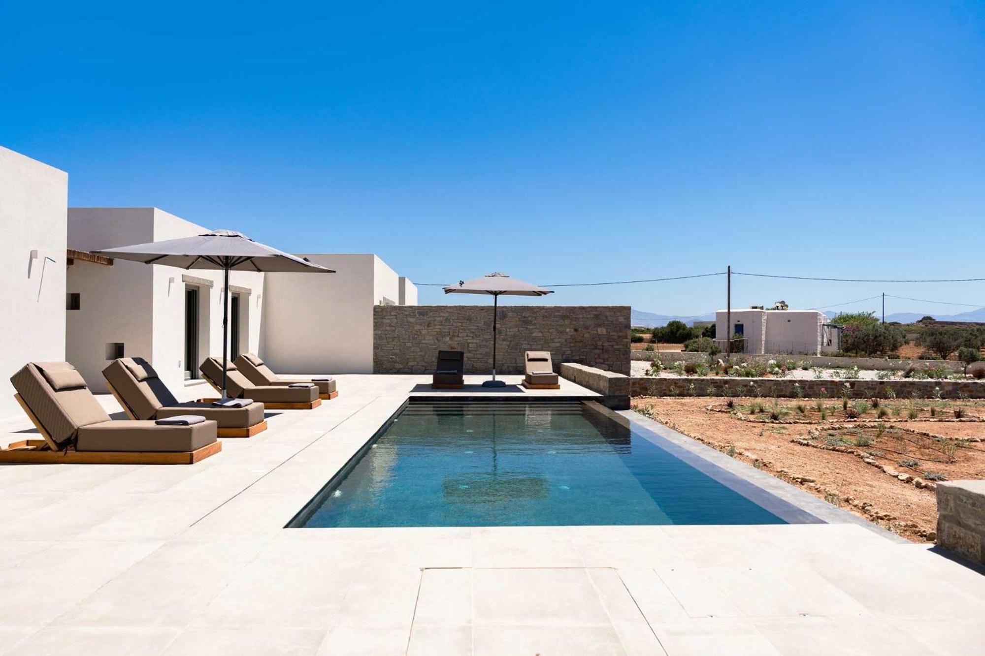 Villa Phoenix With Private Pool & Sea Views Near Naousa *