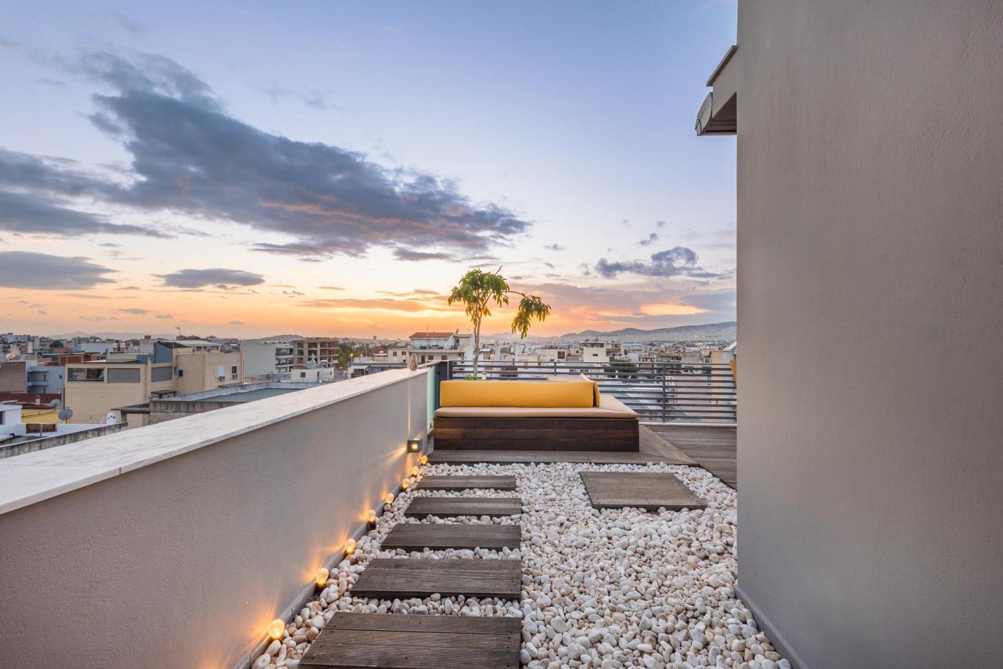 Acropolis View Luxe Penthouse With Outdoor Terrace Hottub Apartment