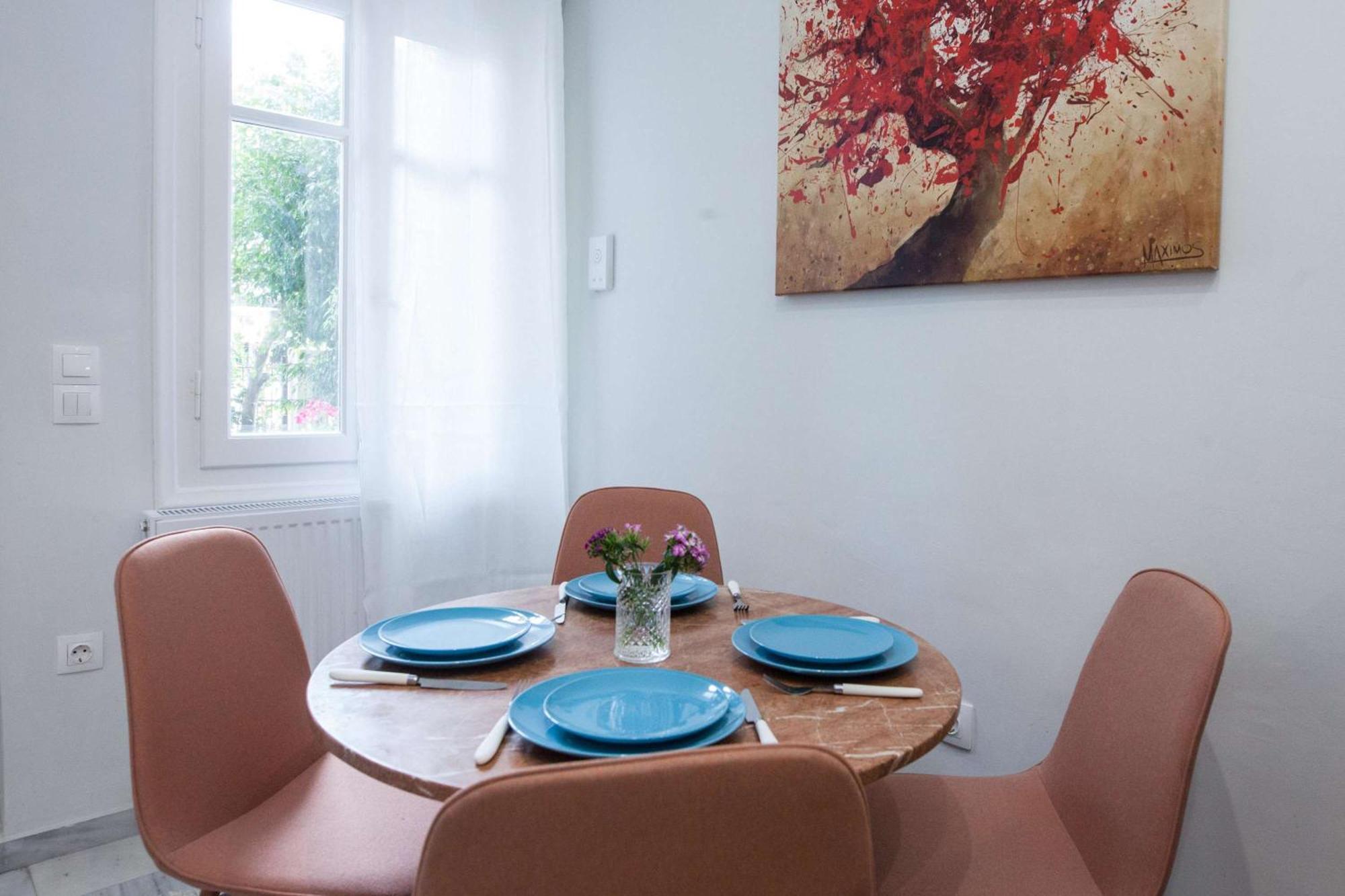 Peaceful With Quiet Private Yard In Kallithea * Athens