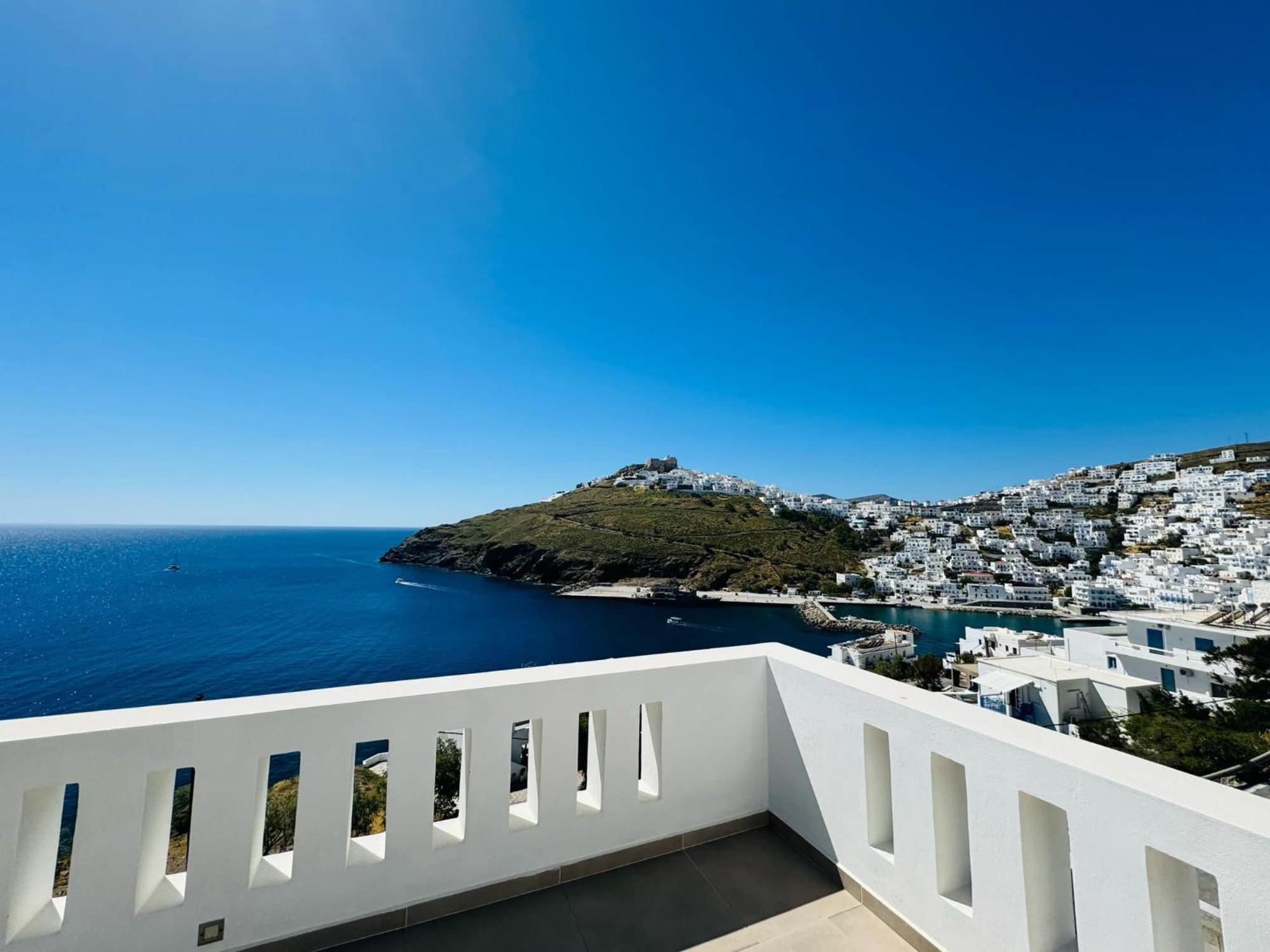 Bella Vista Blue, Verde, Veranda Sunset Holiday home Astypalaia